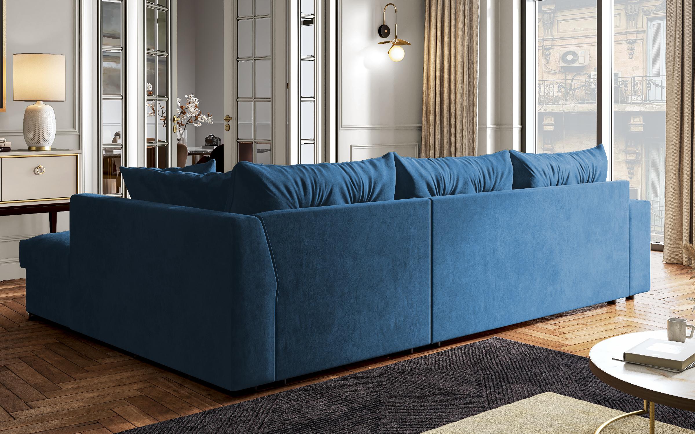 Extendable sofa Rome, blue  6