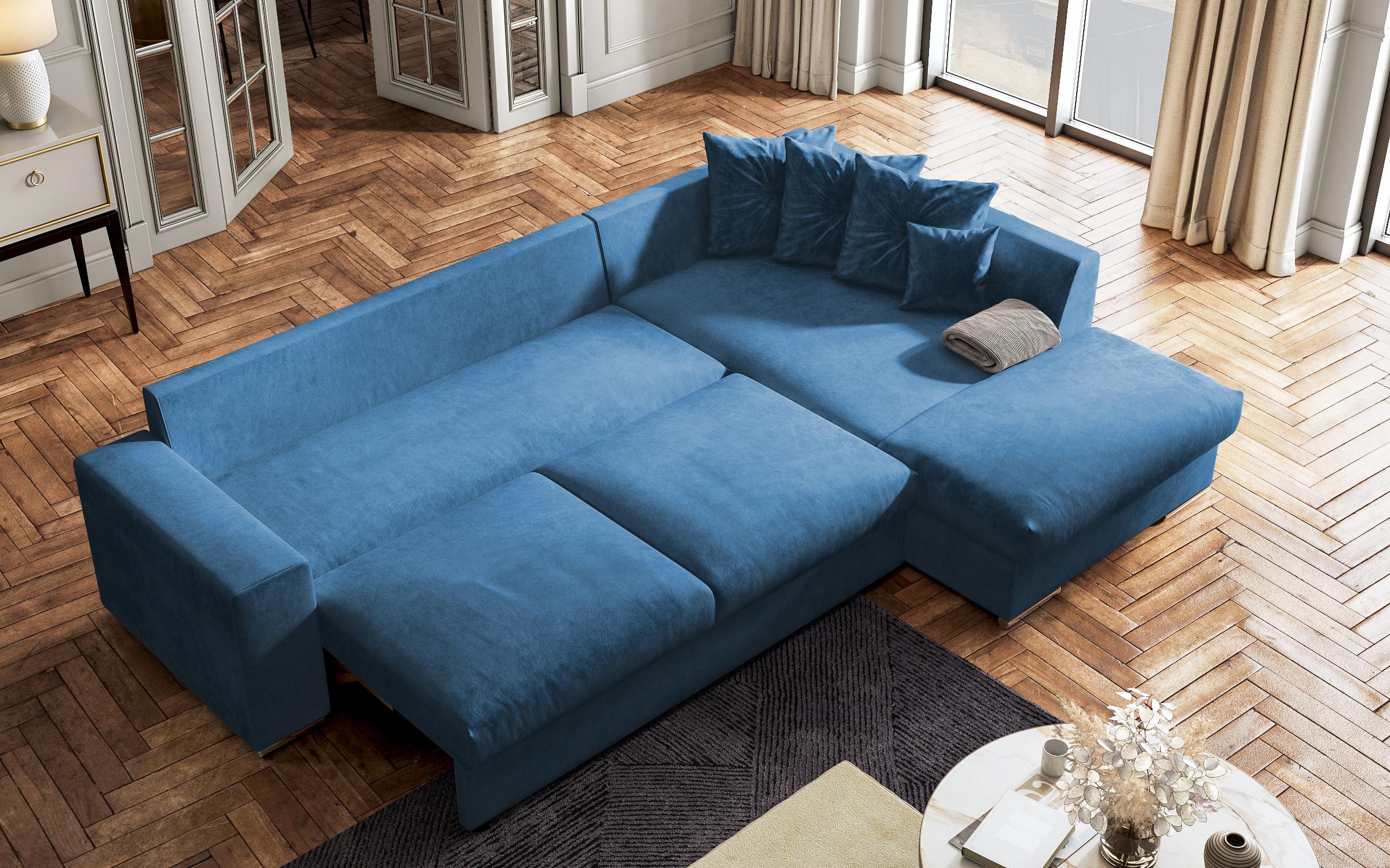 Extendable sofa Rome, blue  7