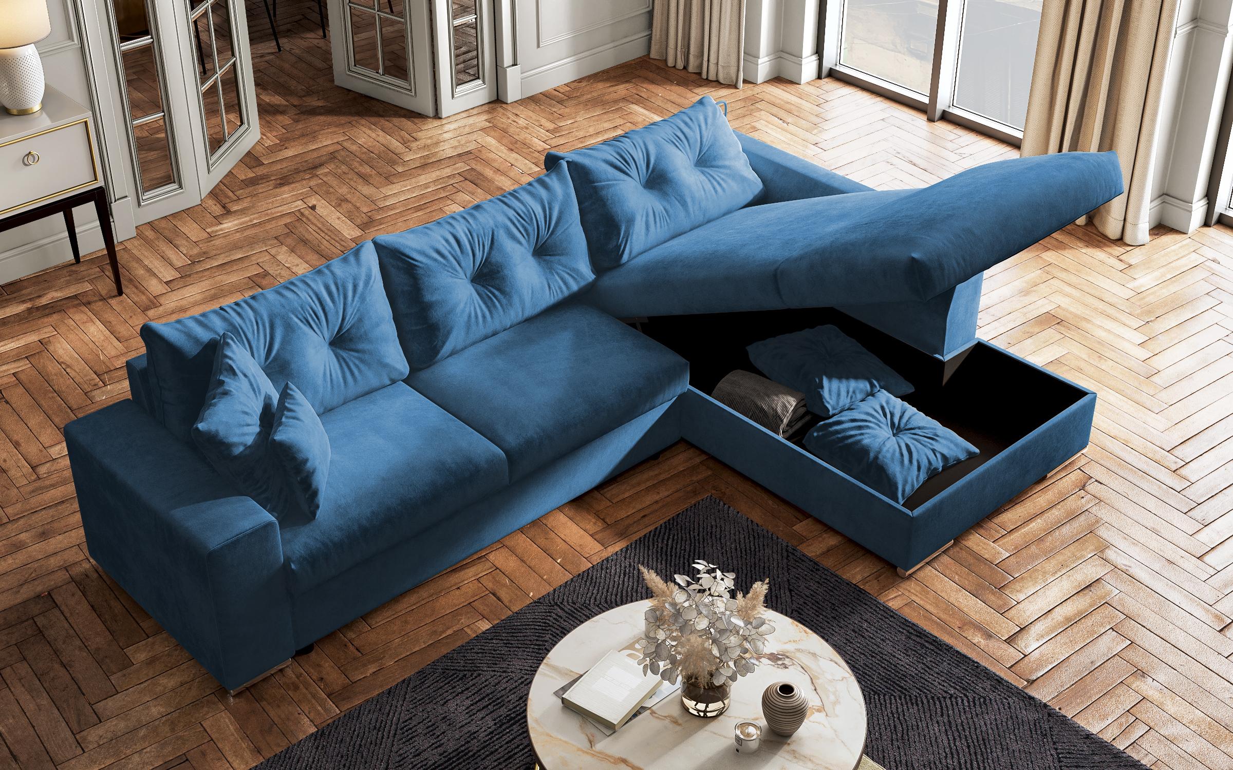 Extendable sofa Rome, blue  9