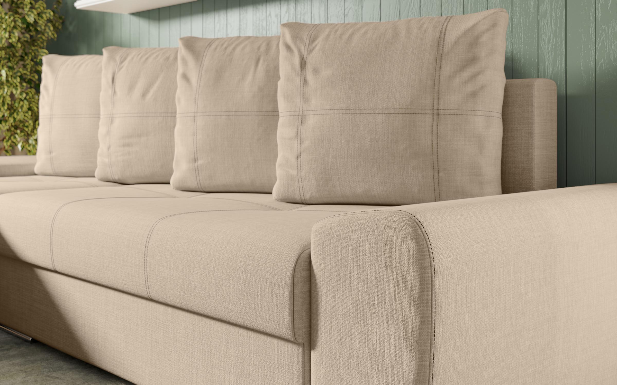 Extendable corner sofa Rolly, light beige  10
