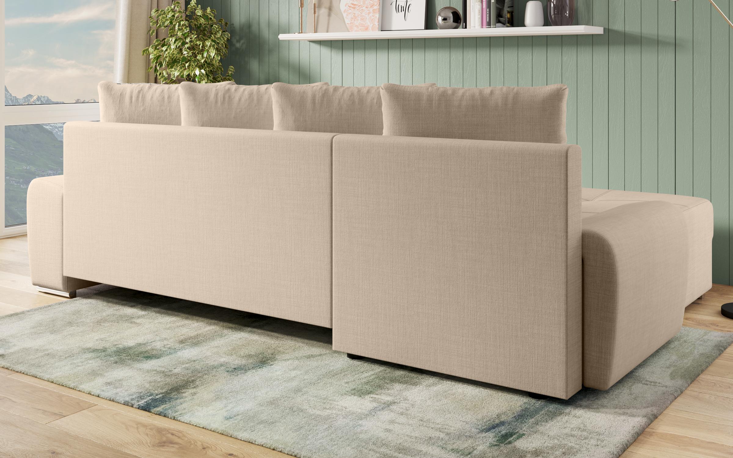 Extendable corner sofa Rolly, light beige  9
