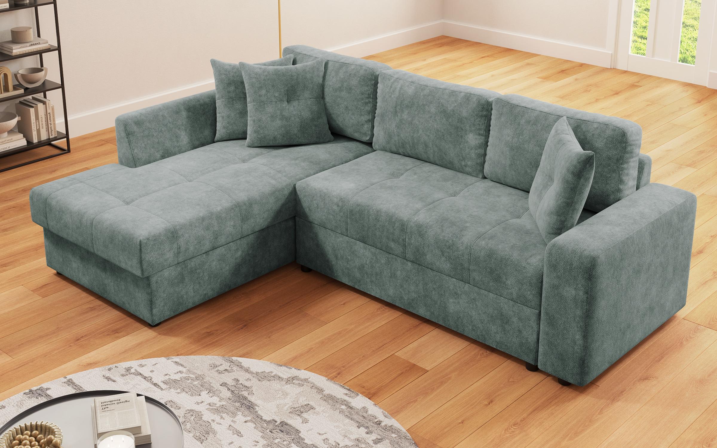 Extendable corner sofa Ruben, turquoise  5