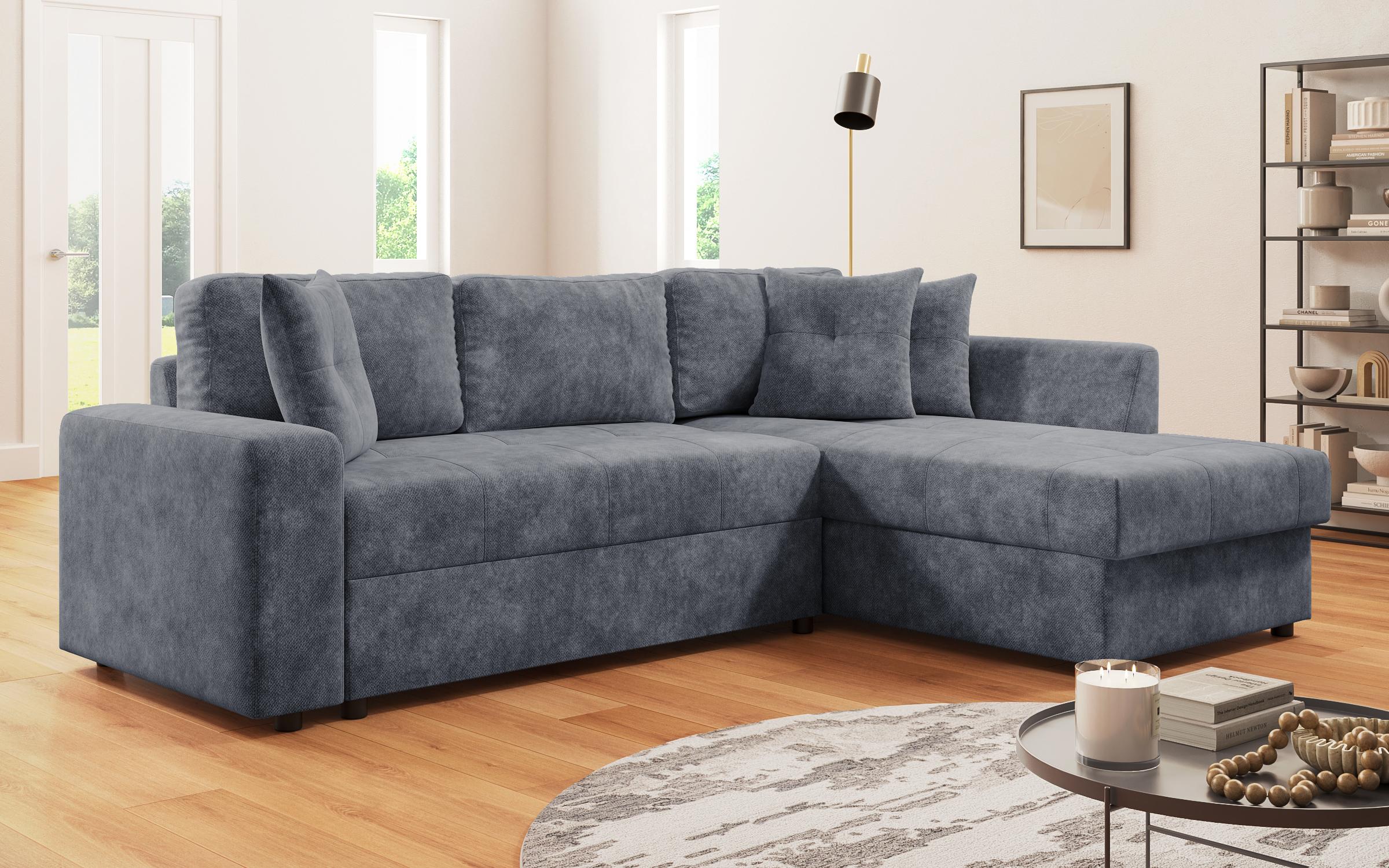 Extendable corner sofa Ruben, dark blue  3