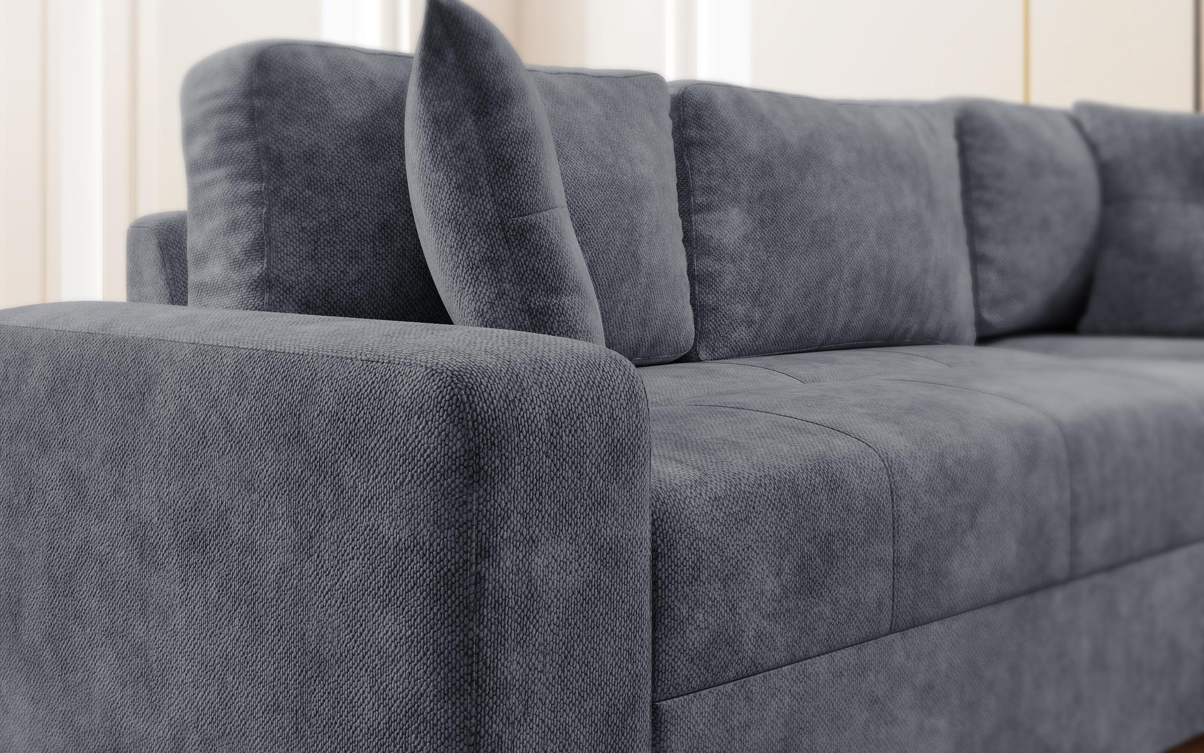 Extendable corner sofa Ruben, dark blue  5