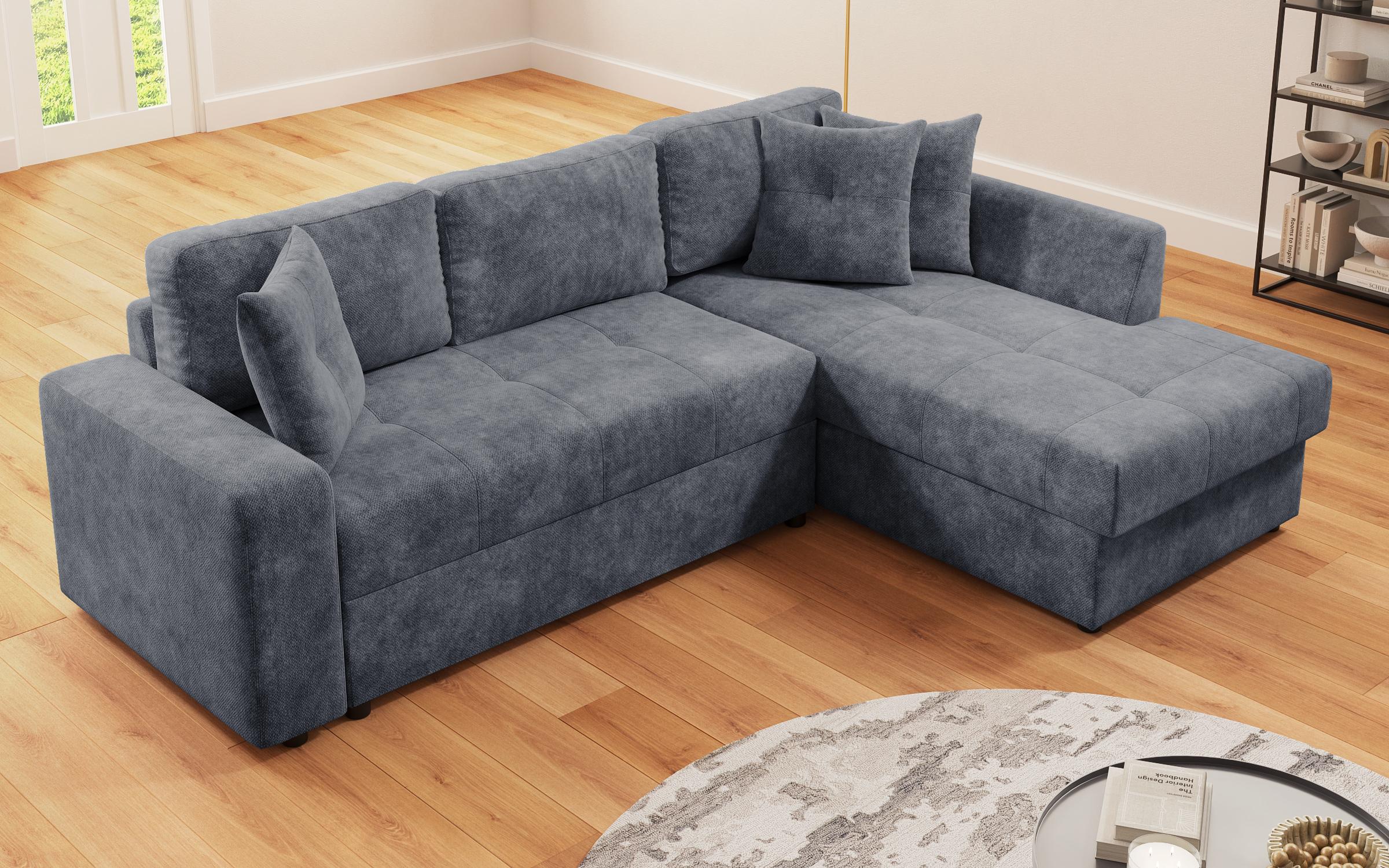 Extendable corner sofa Ruben, dark blue  6