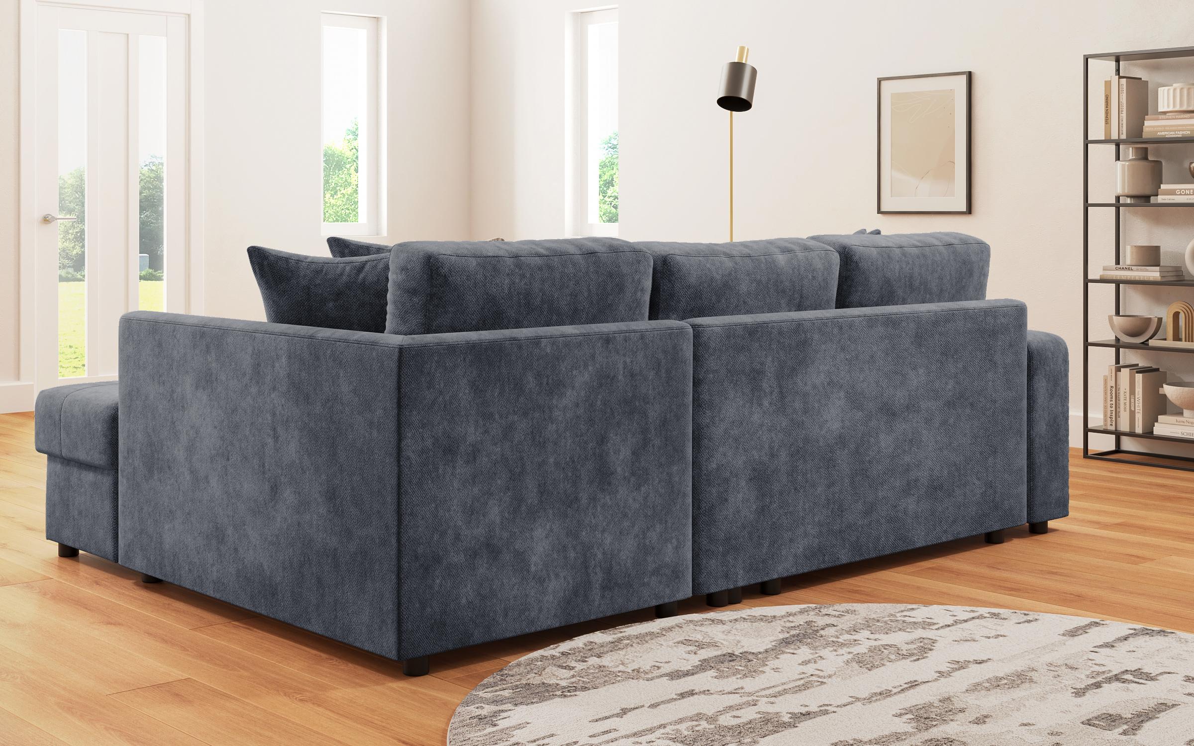 Extendable corner sofa Ruben, dark blue  7