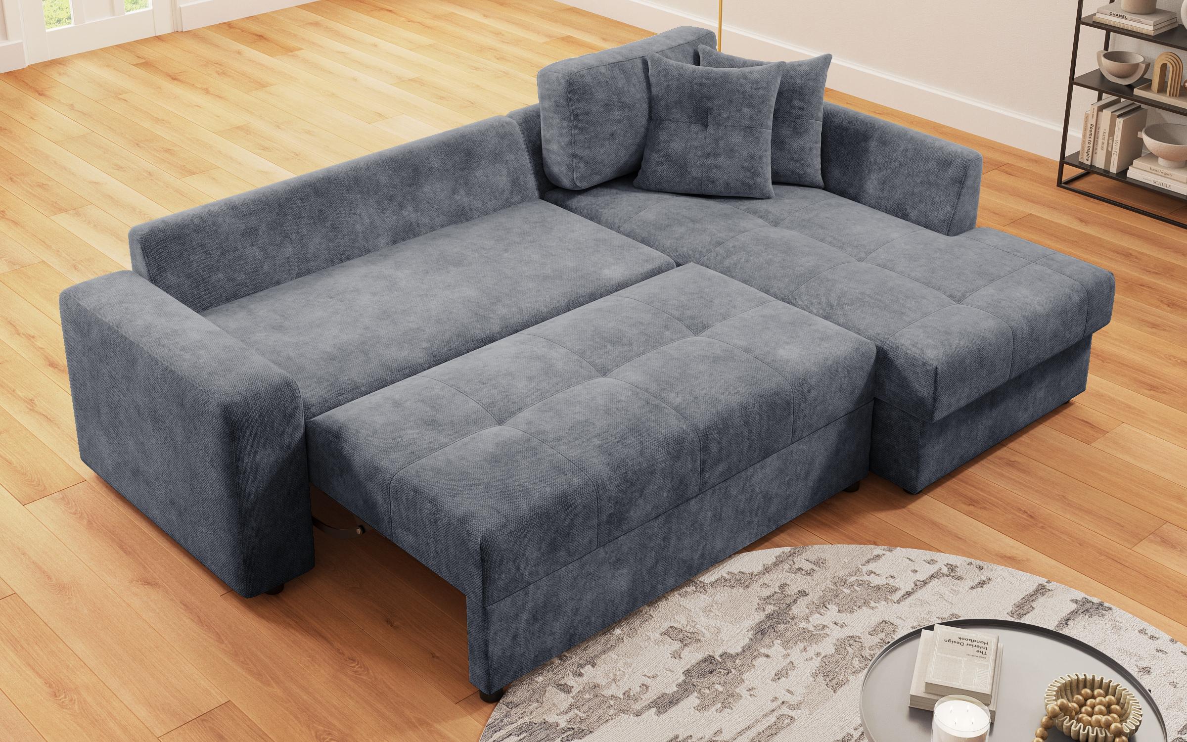 Extendable corner sofa Ruben, dark blue  8