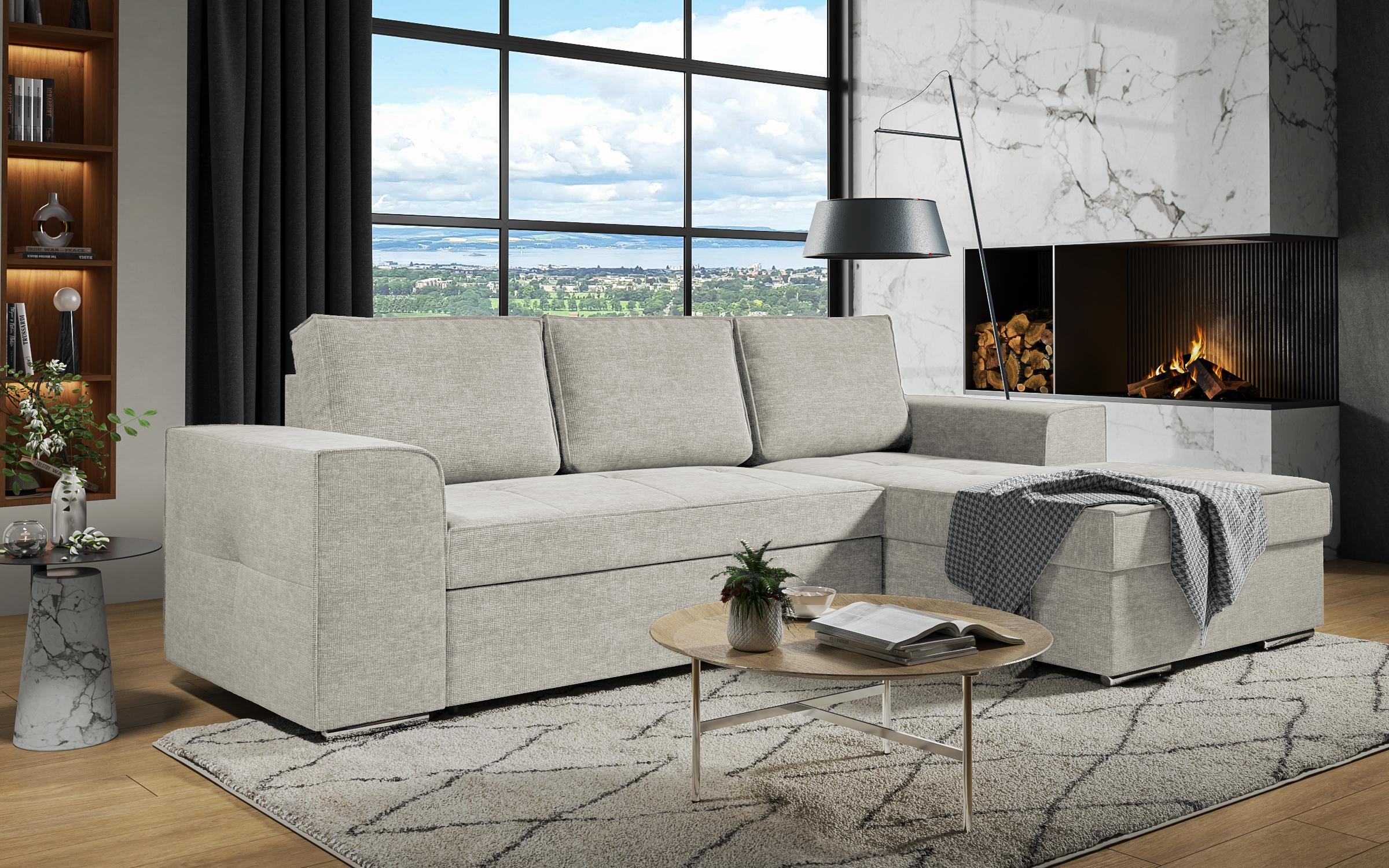Extendable corner sofa Tivoli, light beige  3
