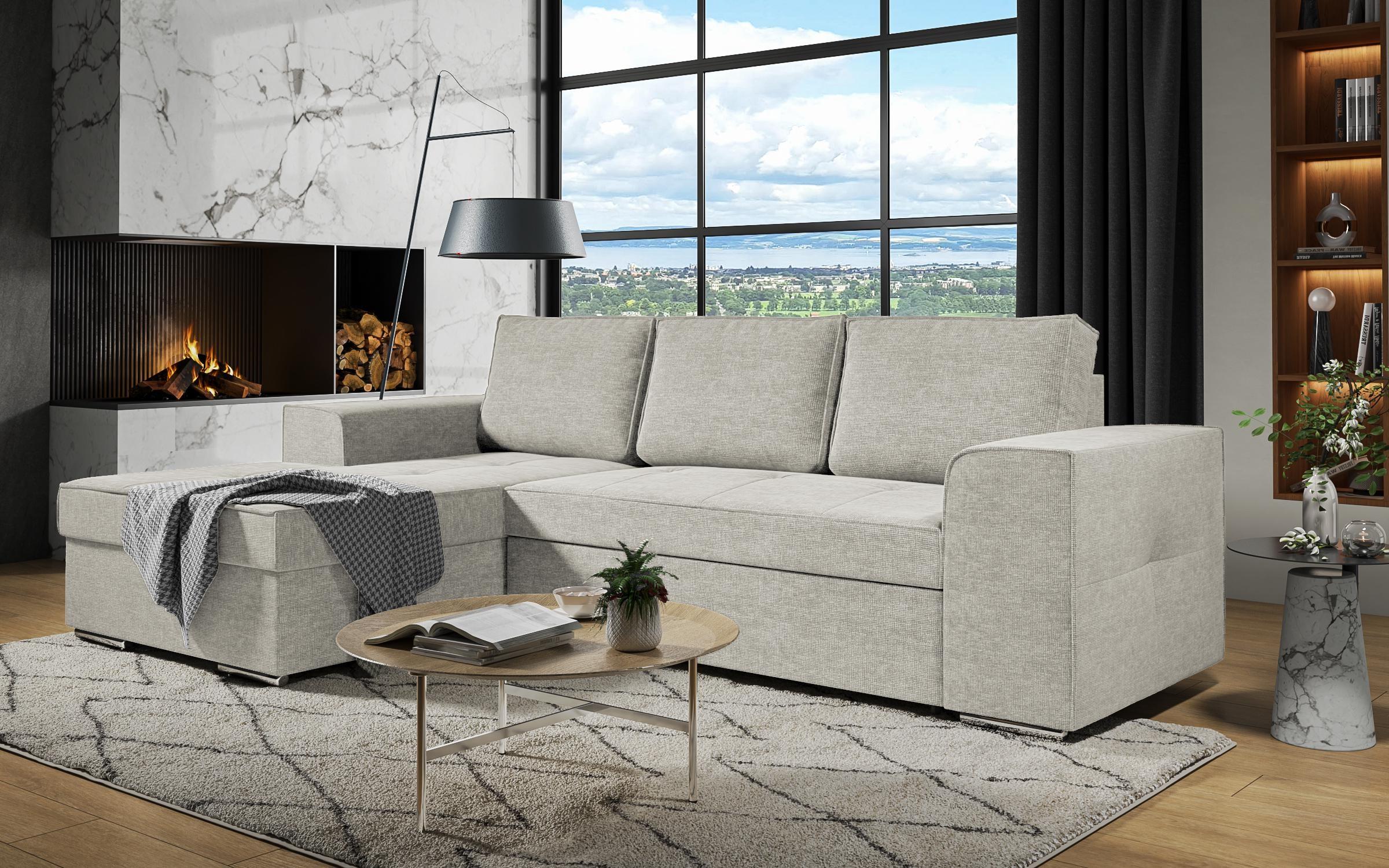 Extendable corner sofa Tivoli, light beige  3