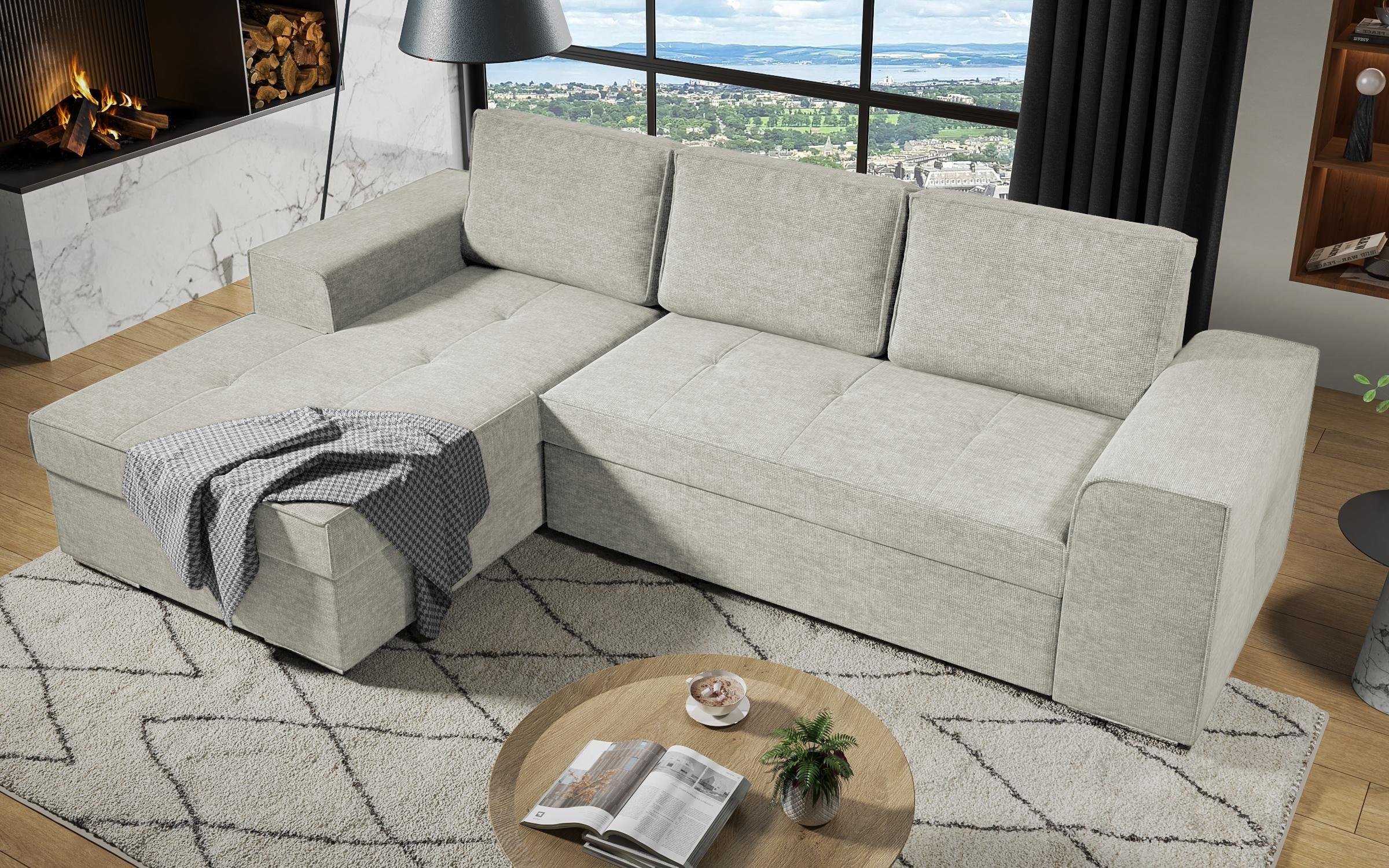 Extendable corner sofa Tivoli, light beige  5