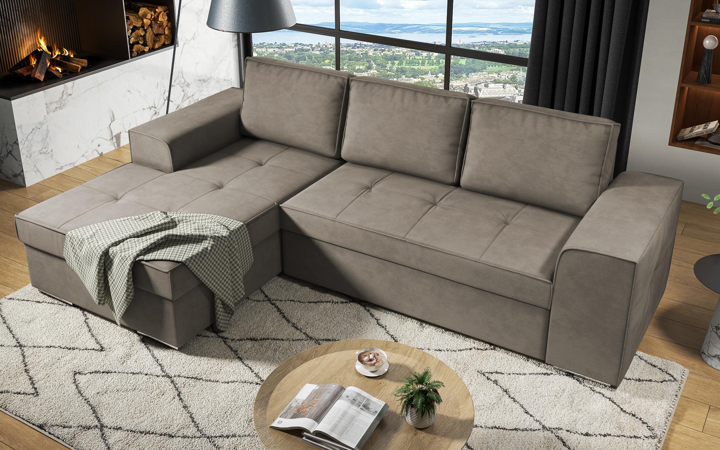 Extendable corner sofa Tivoli, beige  5