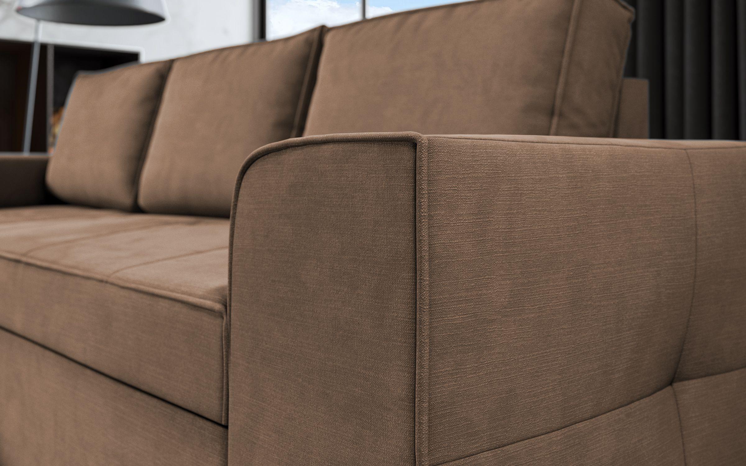 Extendable corner sofa Tivoli, brown  5