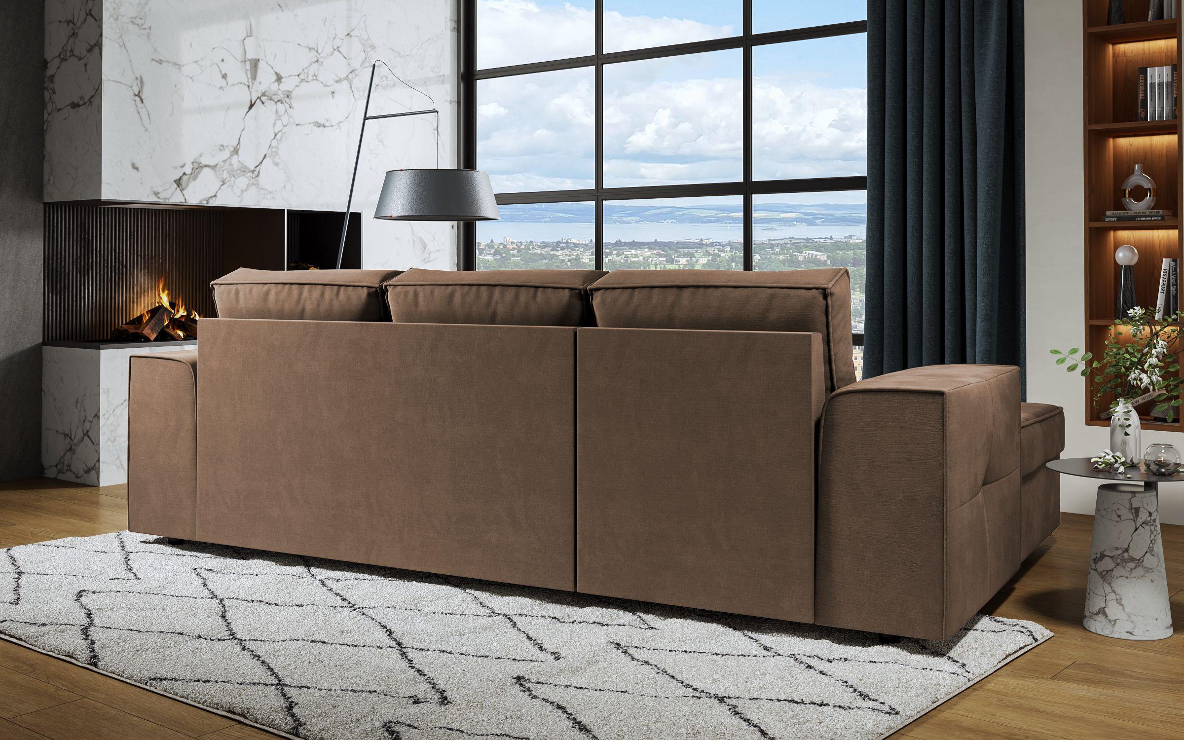 Extendable corner sofa Tivoli, brown  7