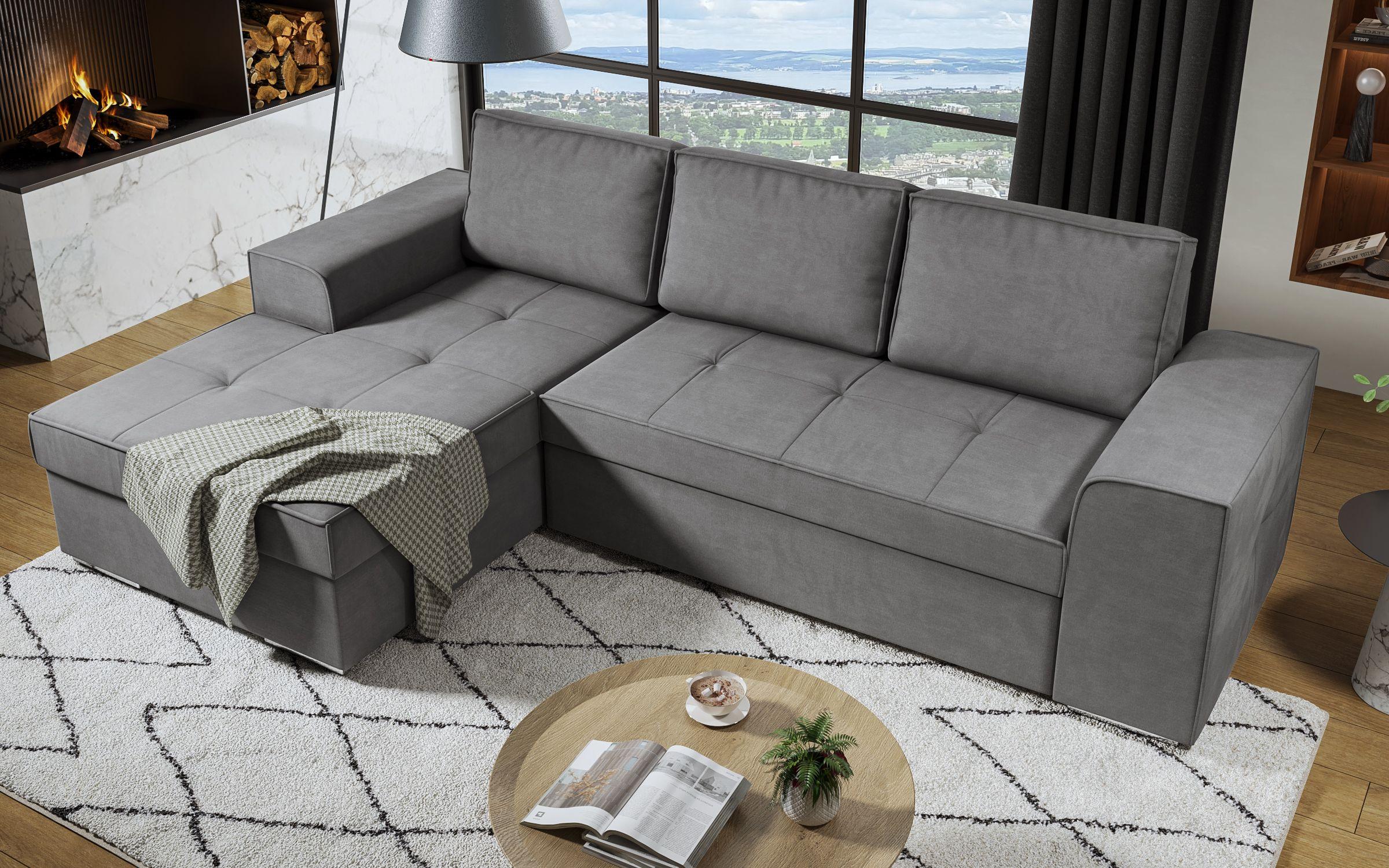 Extendable corner sofa Tivoli, grey  5