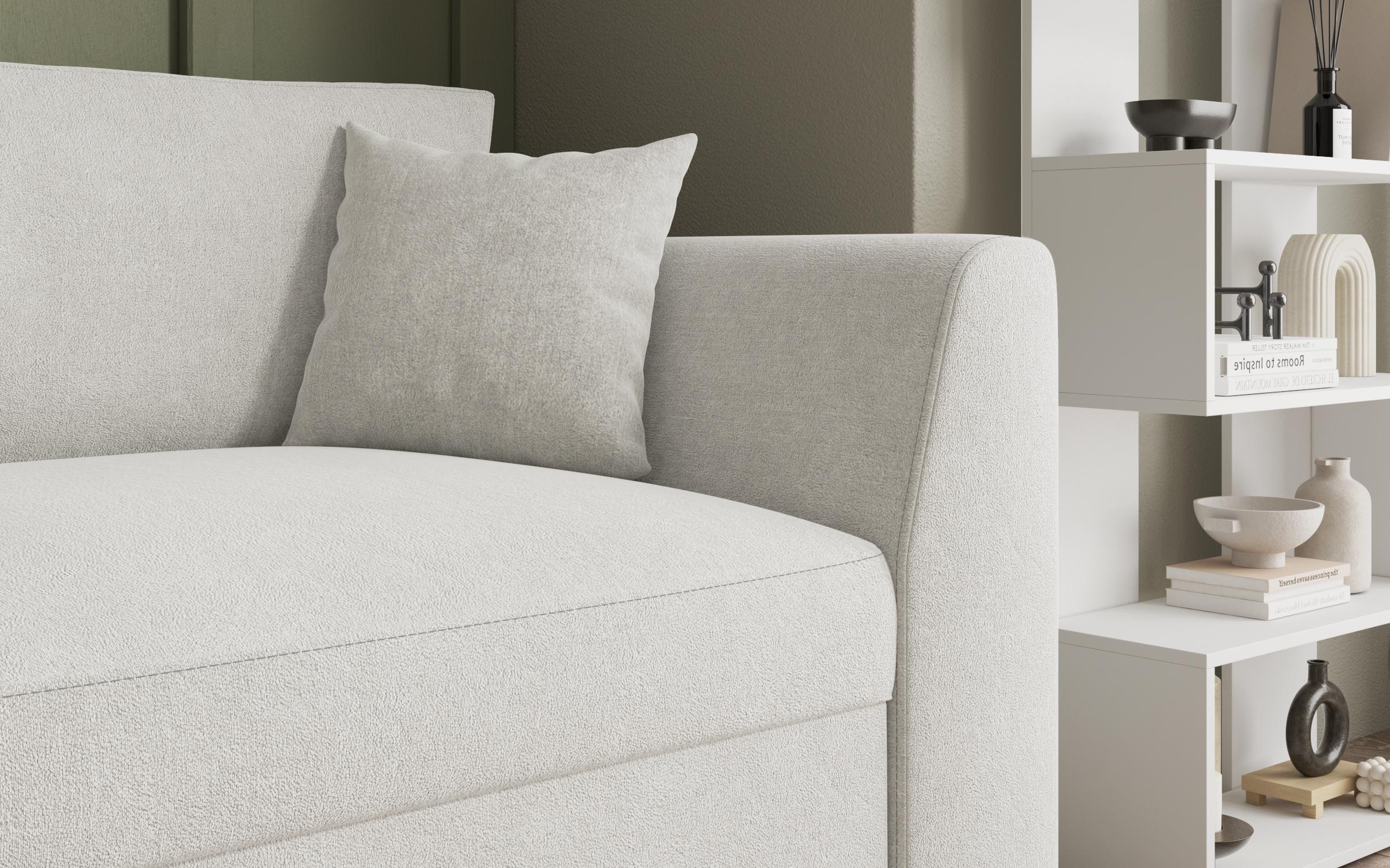Extendable corner sofa Toscana Supreme, white  5