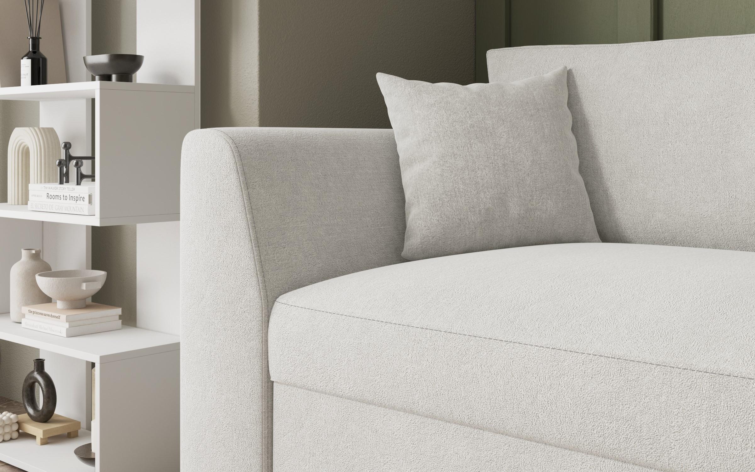 Extendable corner sofa Toscana Supreme, white  5