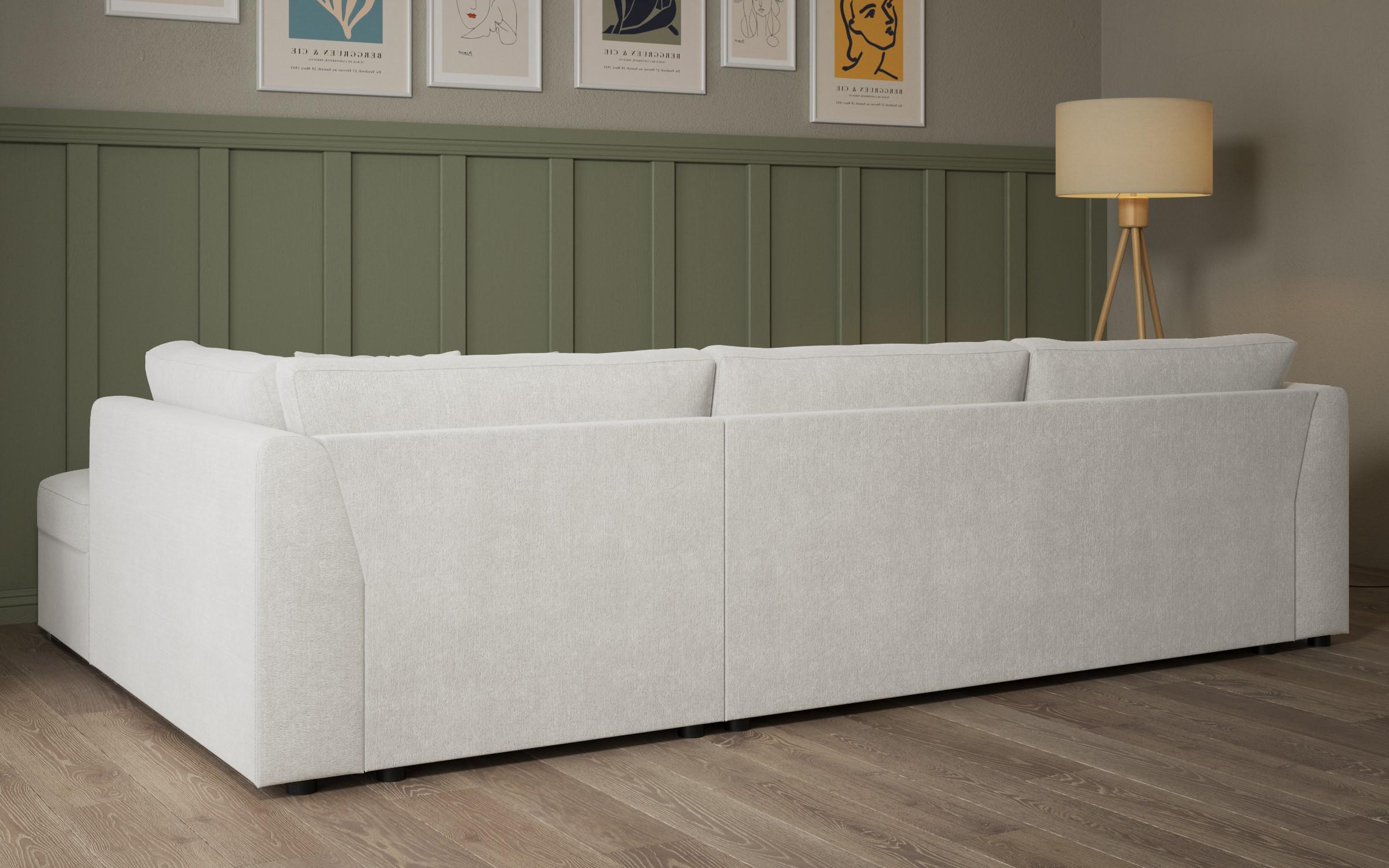 Extendable corner sofa Toscana Supreme, white  7