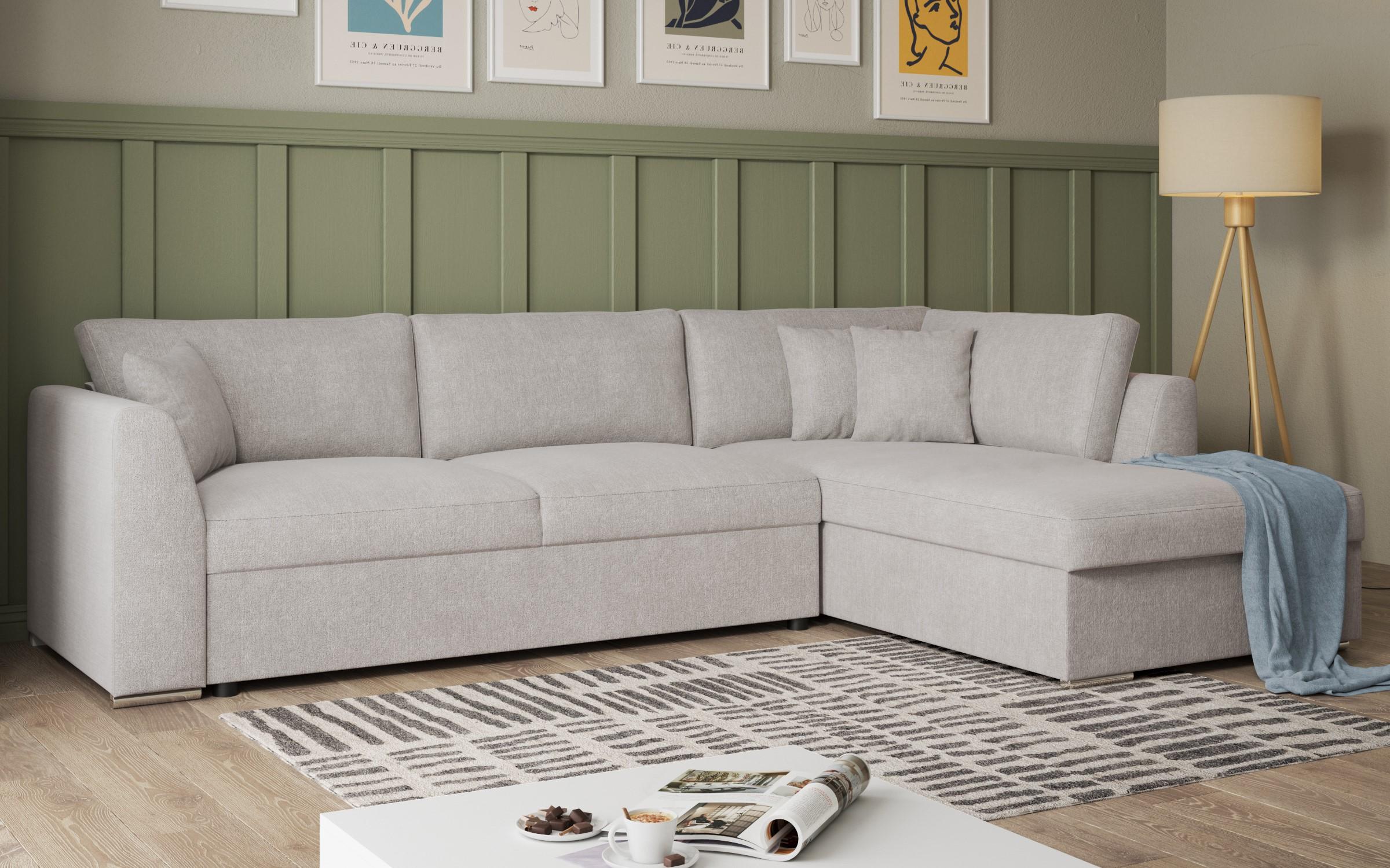 Extendable corner sofa Toscana Supreme, beige  3