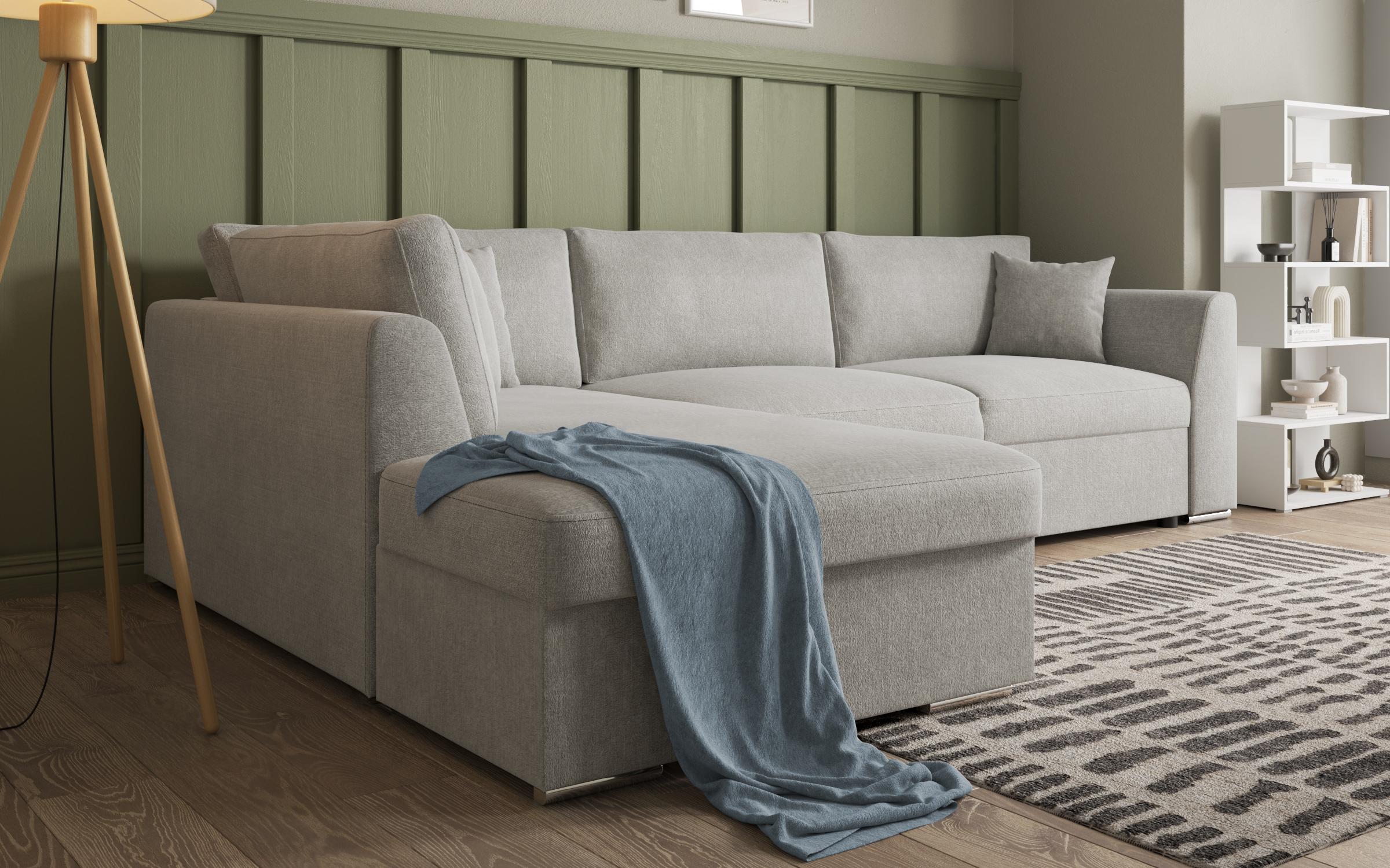 Extendable corner sofa Toscana Supreme, beige  4