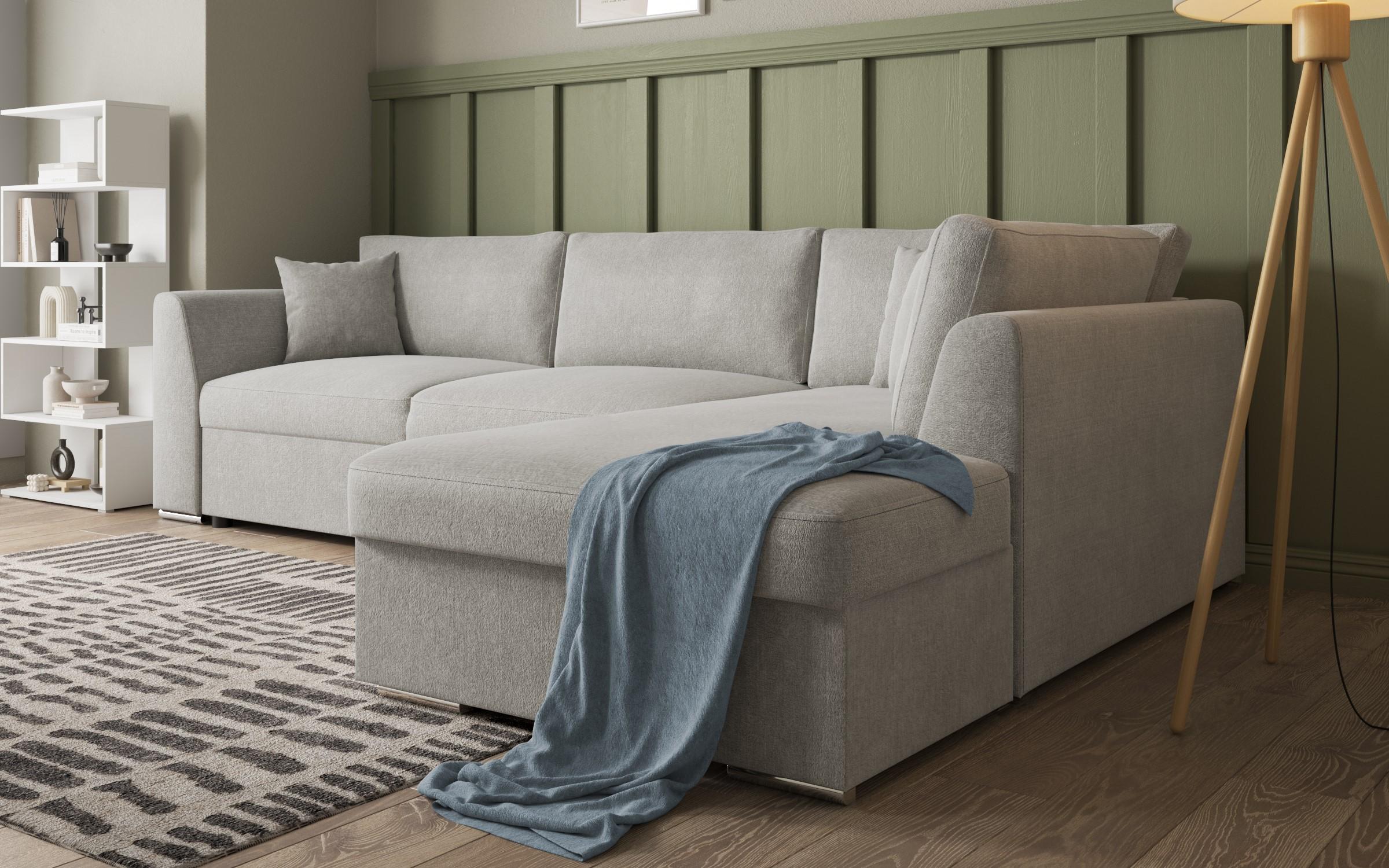 Extendable corner sofa Toscana Supreme, beige  4