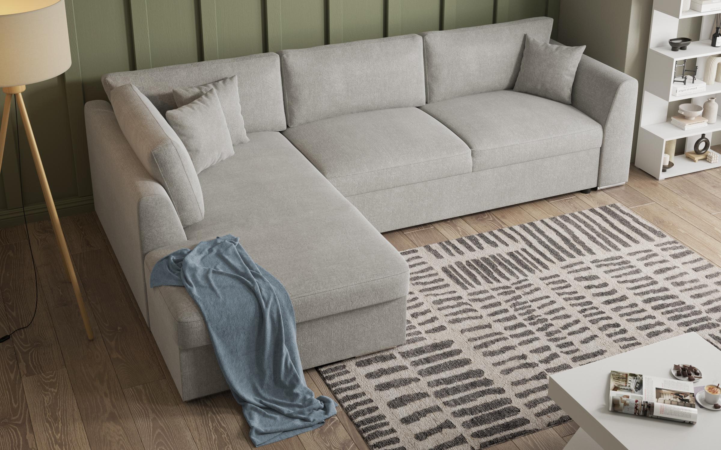 Extendable corner sofa Toscana Supreme, beige  6
