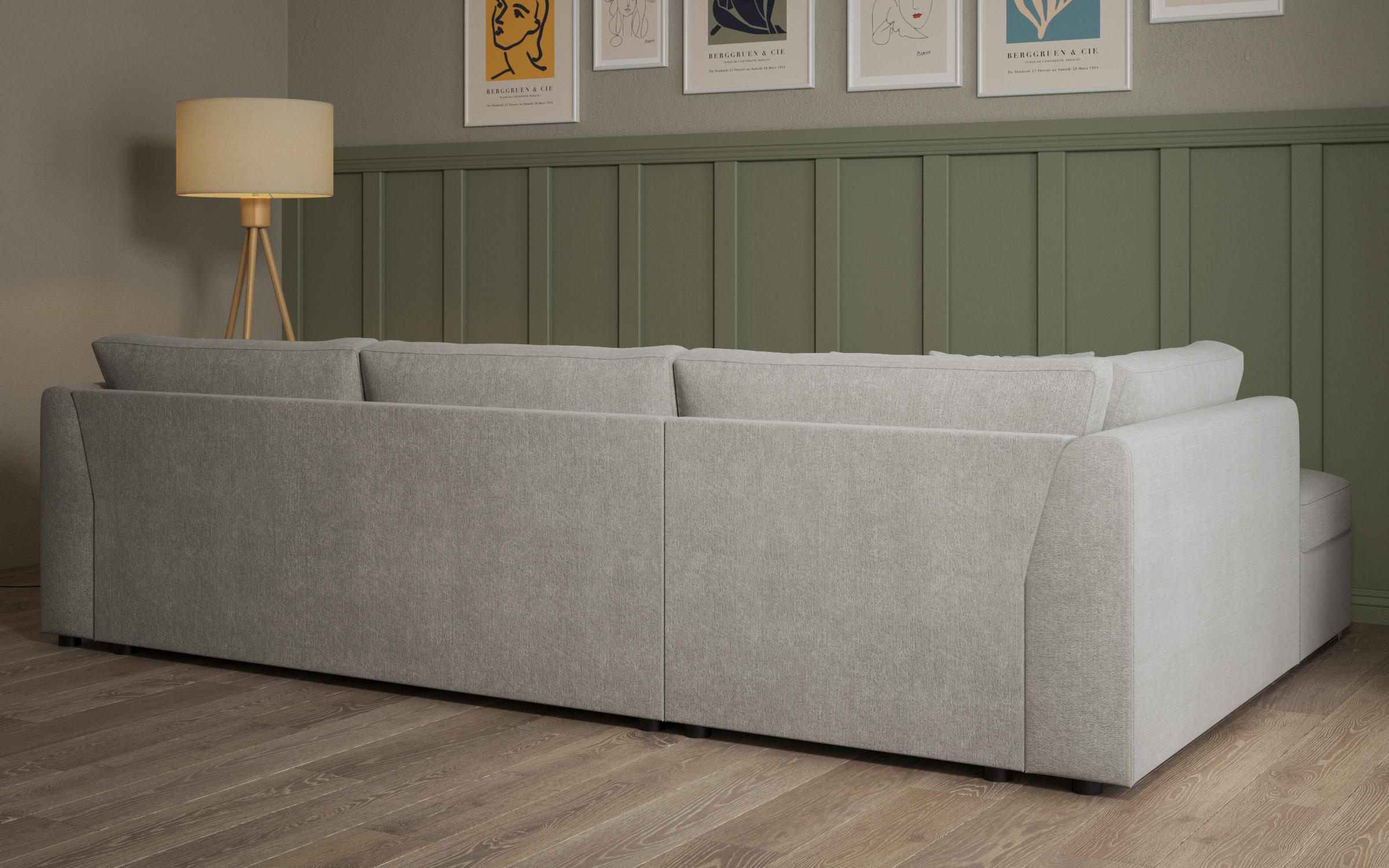 Extendable corner sofa Toscana Supreme, beige  7