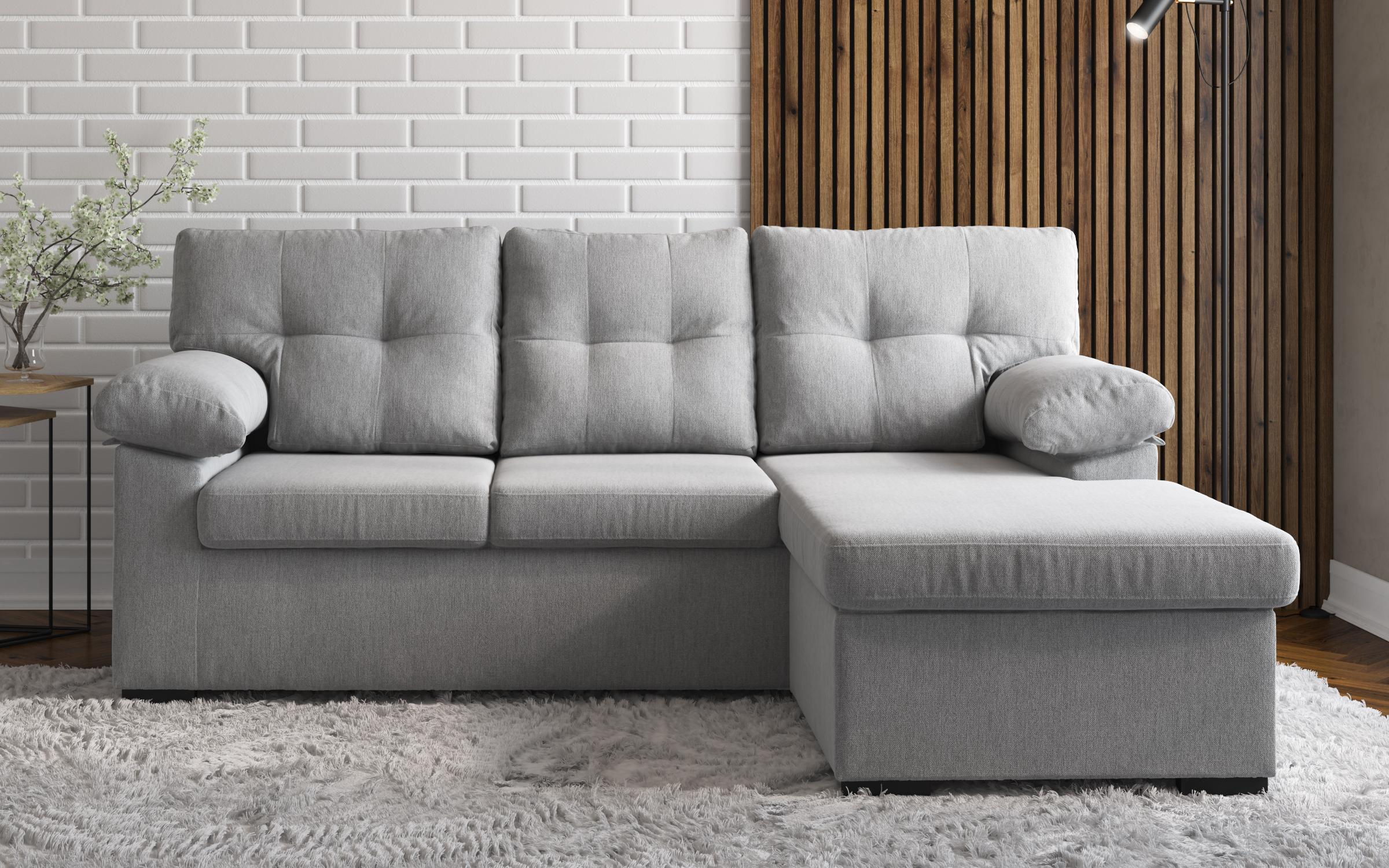 Corner sofa Valon, light grey  1