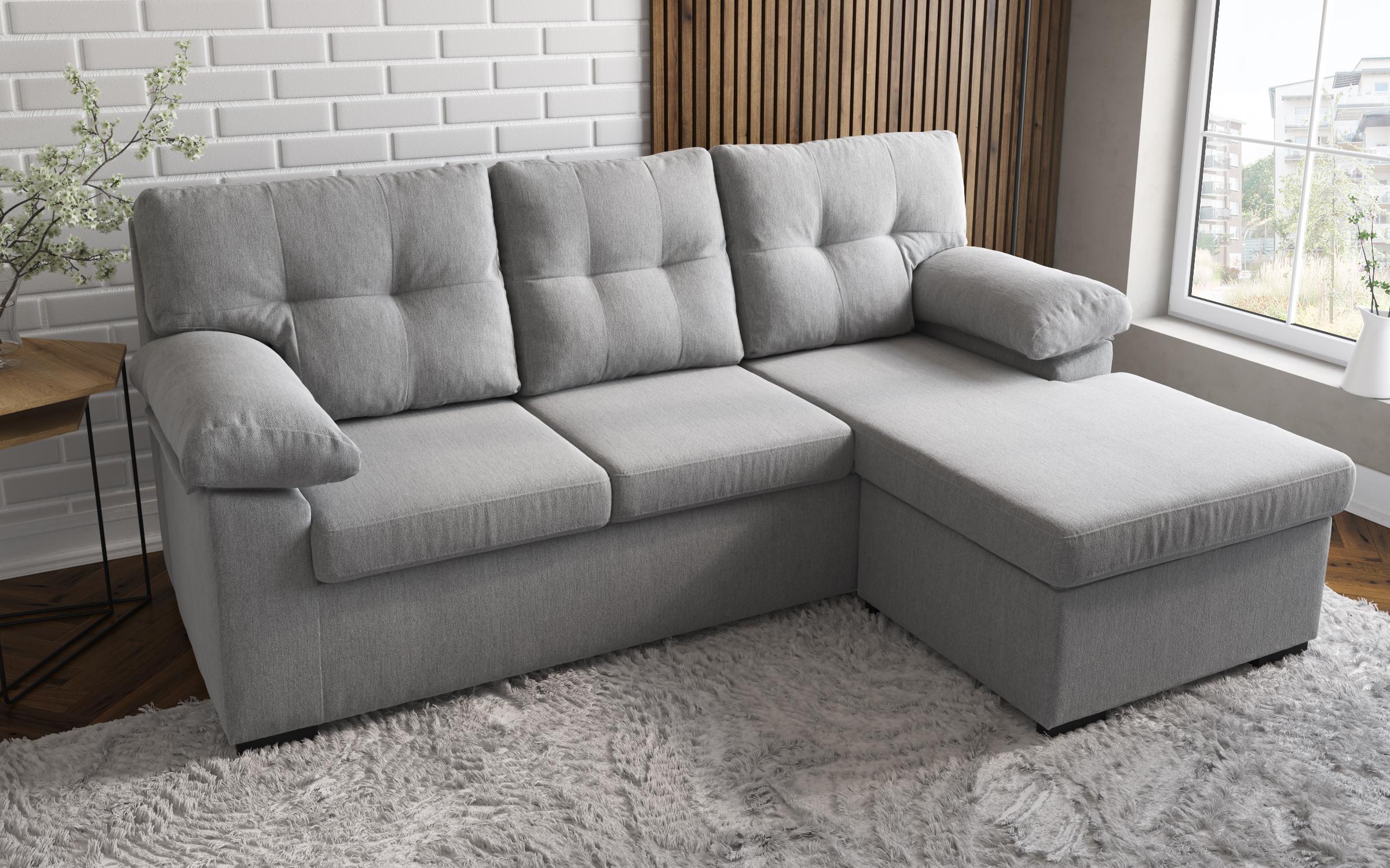 Corner sofa Valon, light grey  4