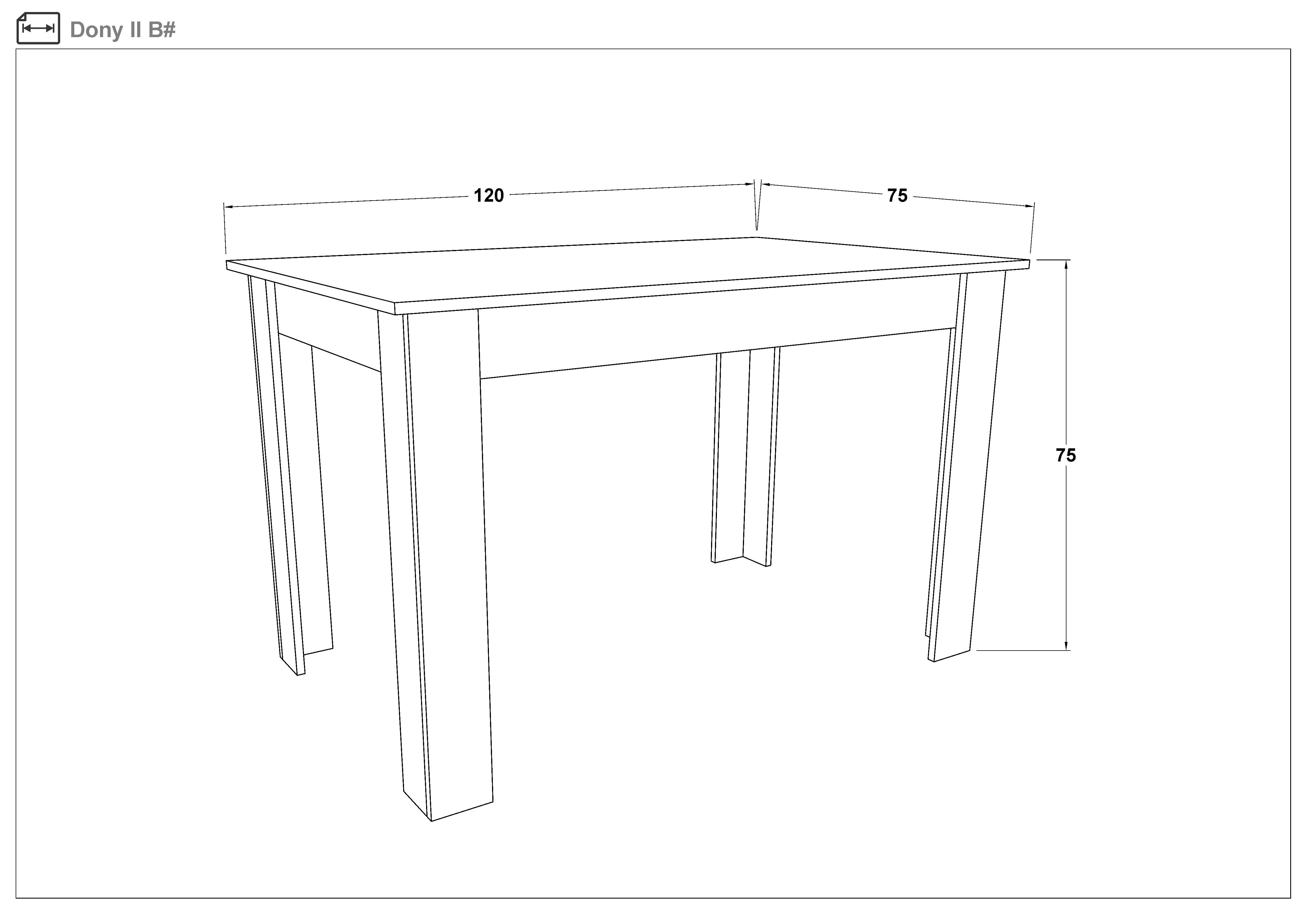Dining table Donny, Wenge  2