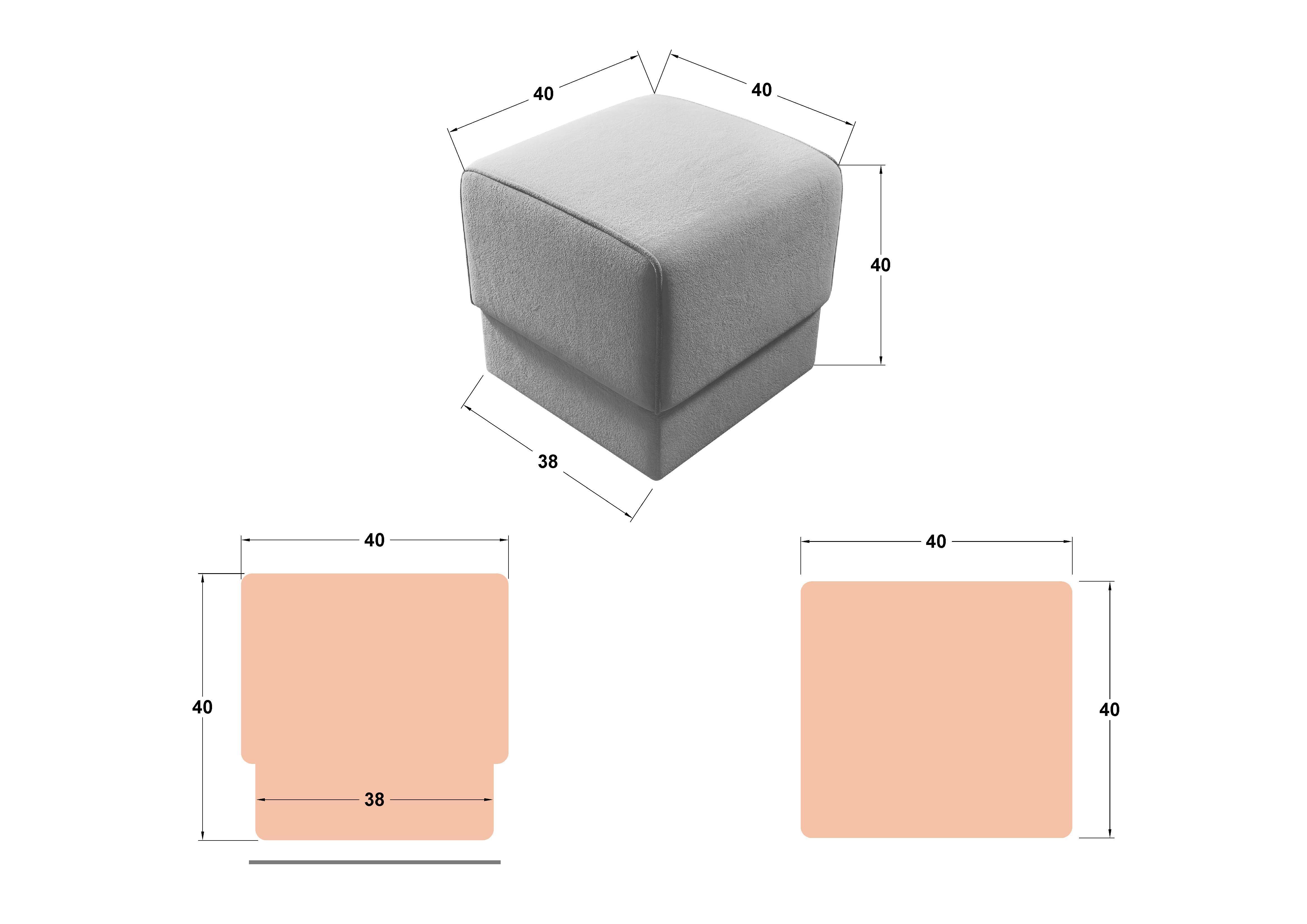 Ottoman Ego, brown  2