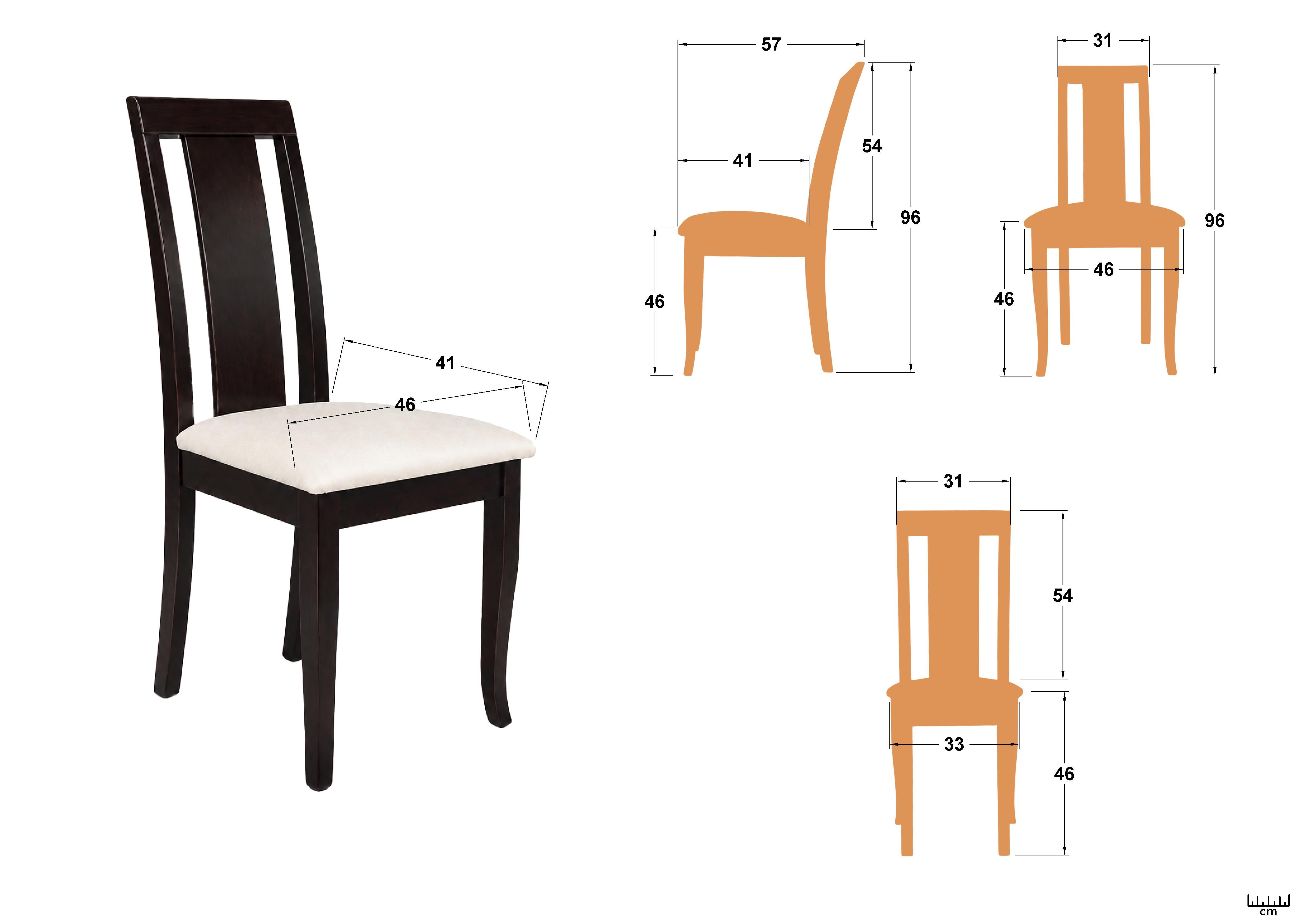 Dining chair Elegro, light walnut with dark brown seat  2