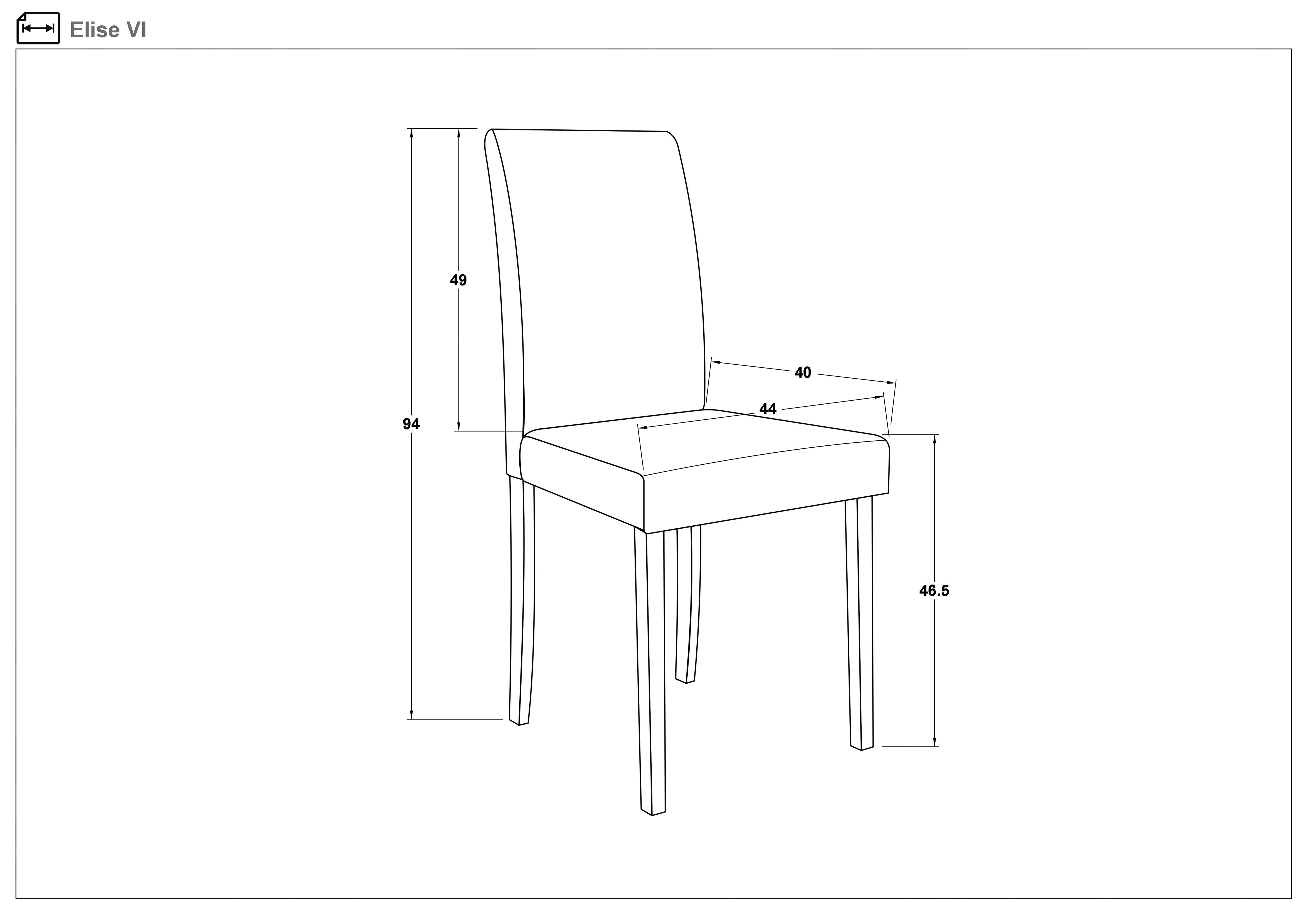 Dining chair Elise VI, green  2