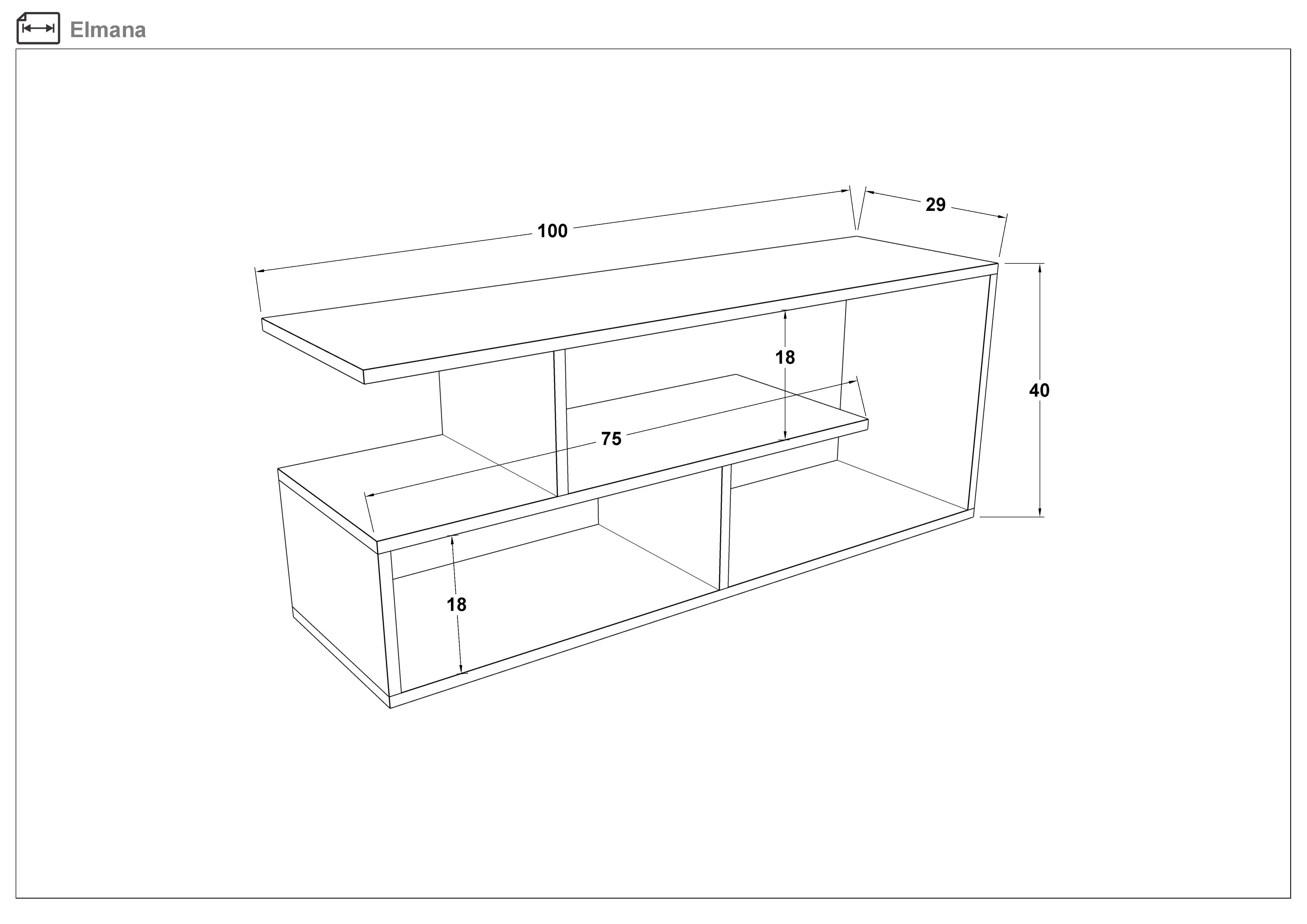 Bookcase Elmana, white matt  2