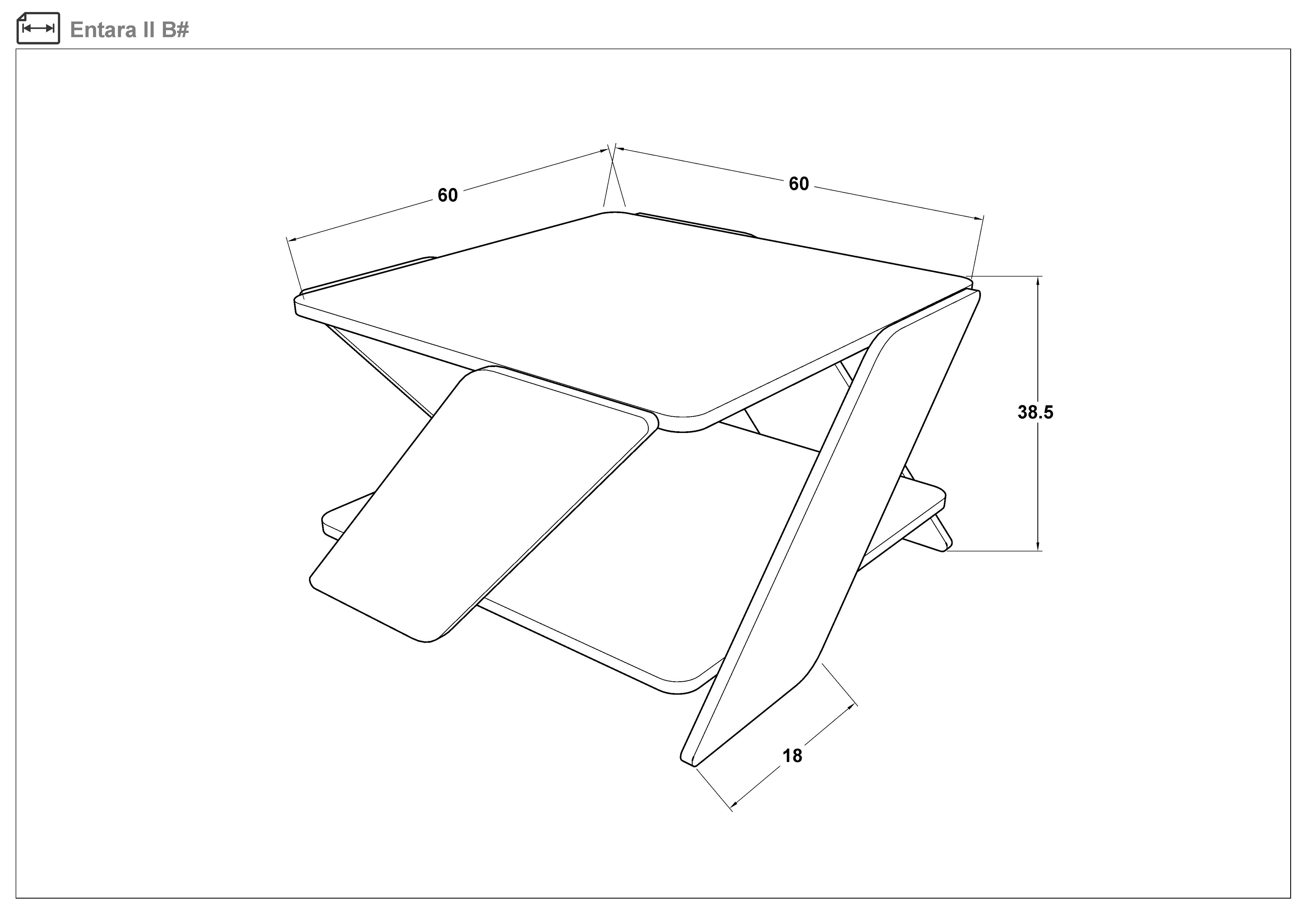 Coffee table Entara, light Scandinavian oak  2