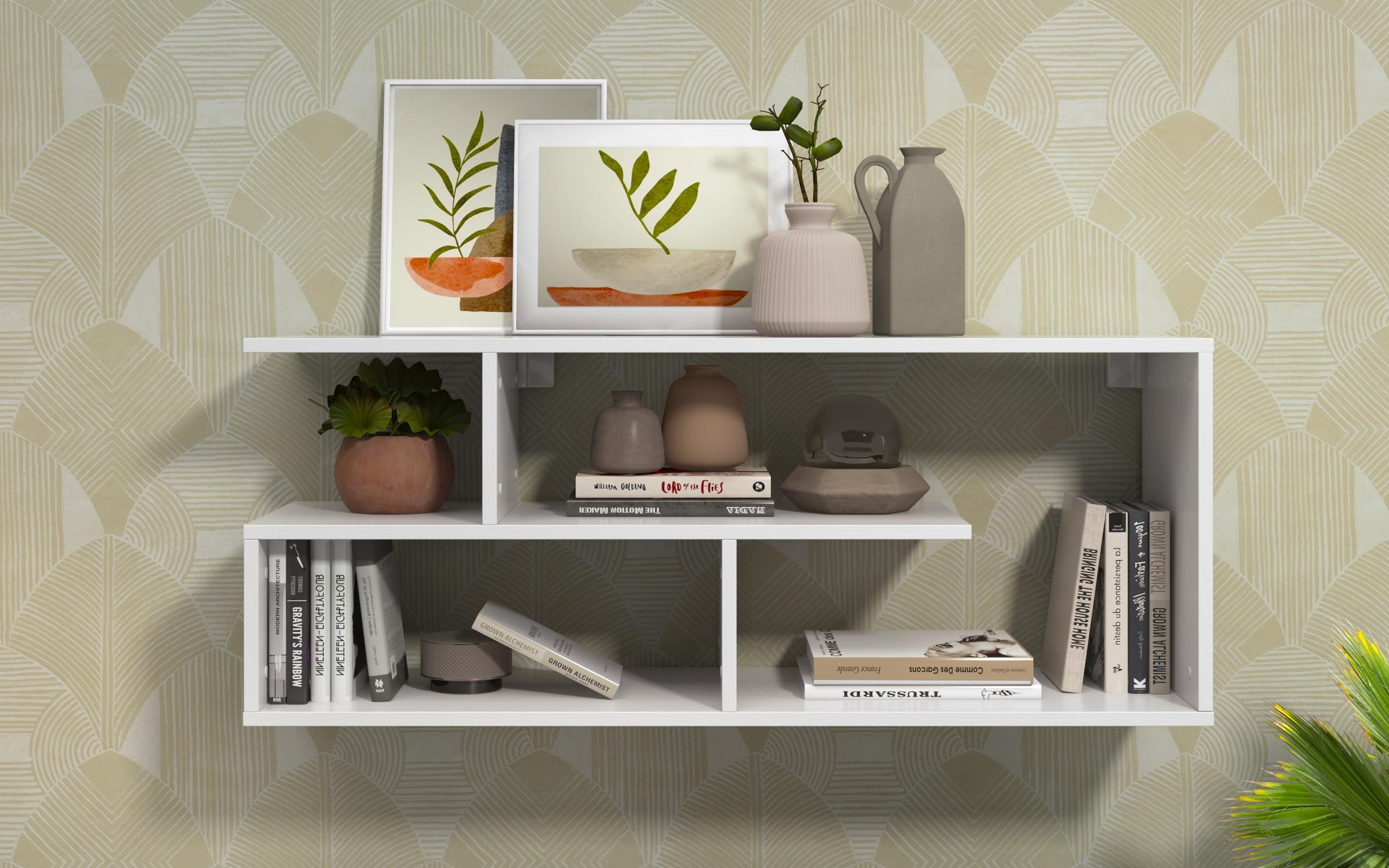 Bookcase Elmana, white matt  3