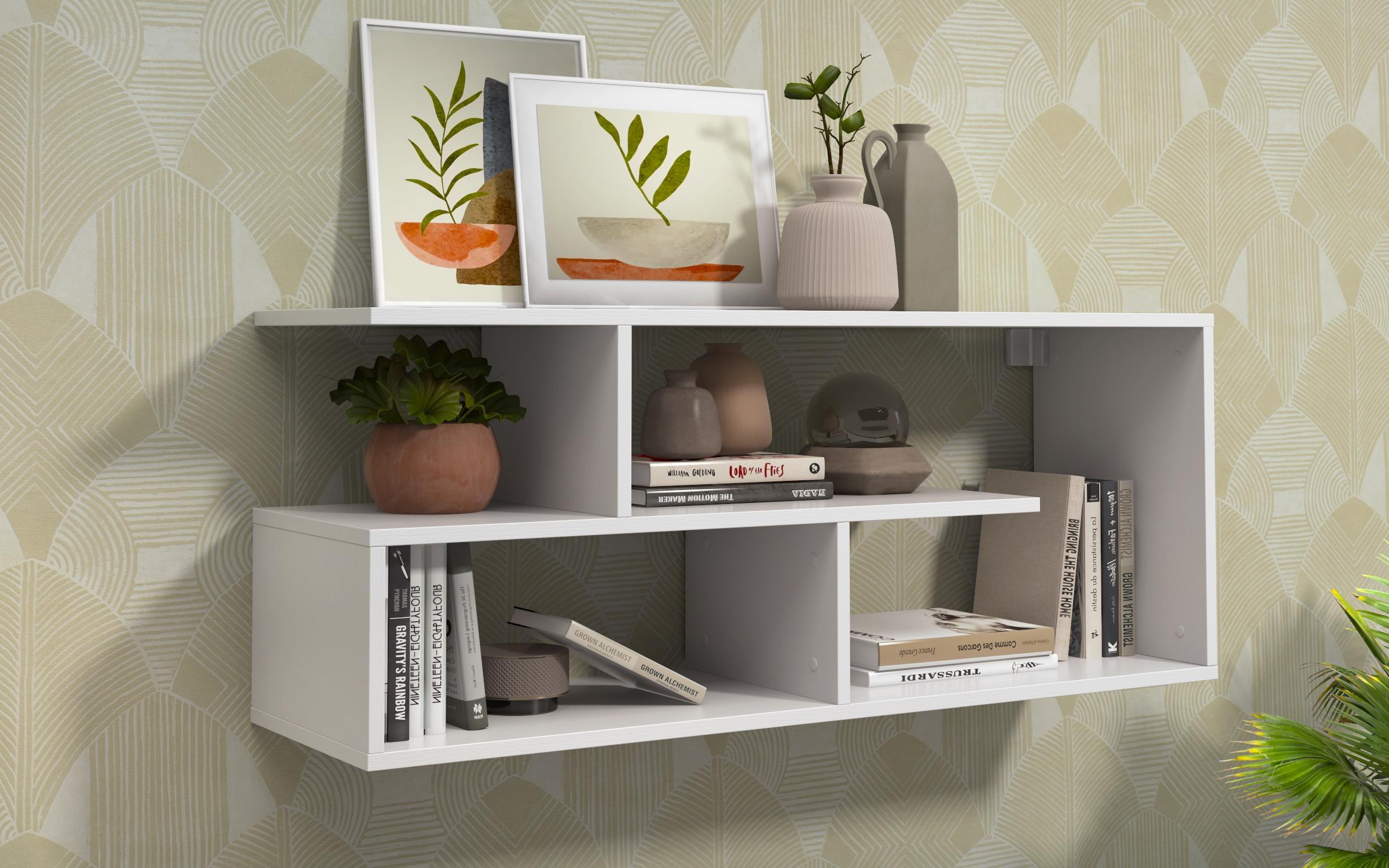 Bookcase Elmana, white matt  1