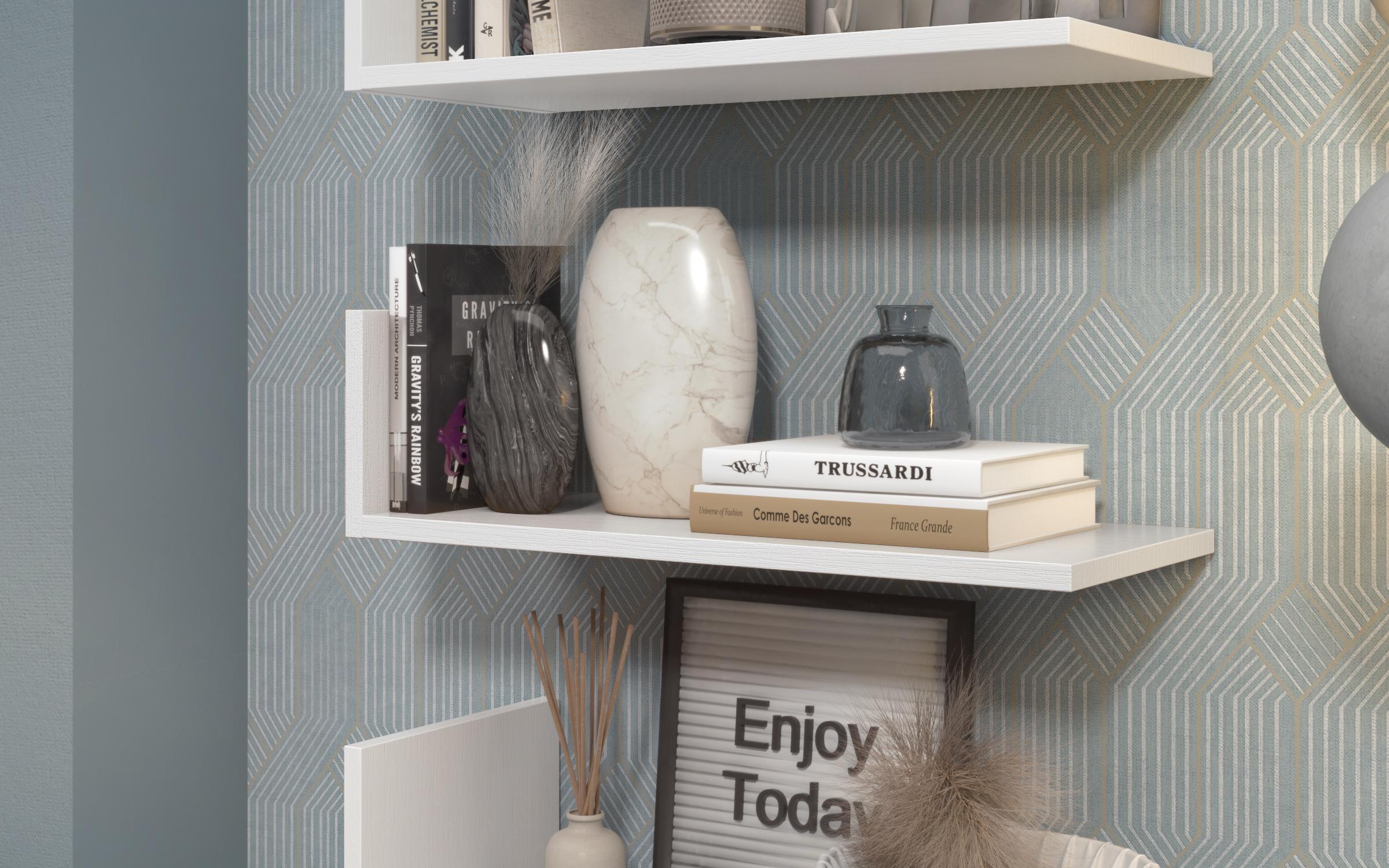 Bookcase Artena, white matt  4
