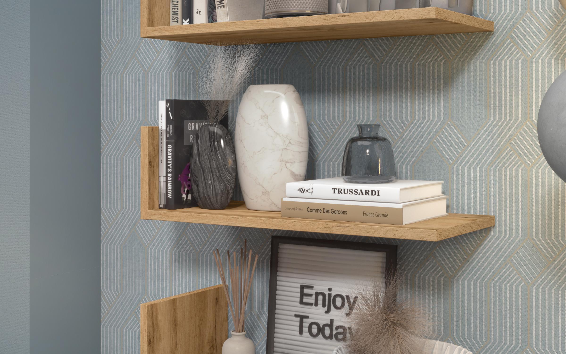 Bookcase Artena, Wotan oak  4