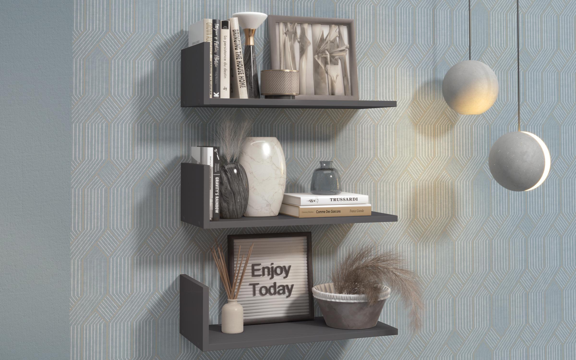 Bookcase Artena, anthracite  1