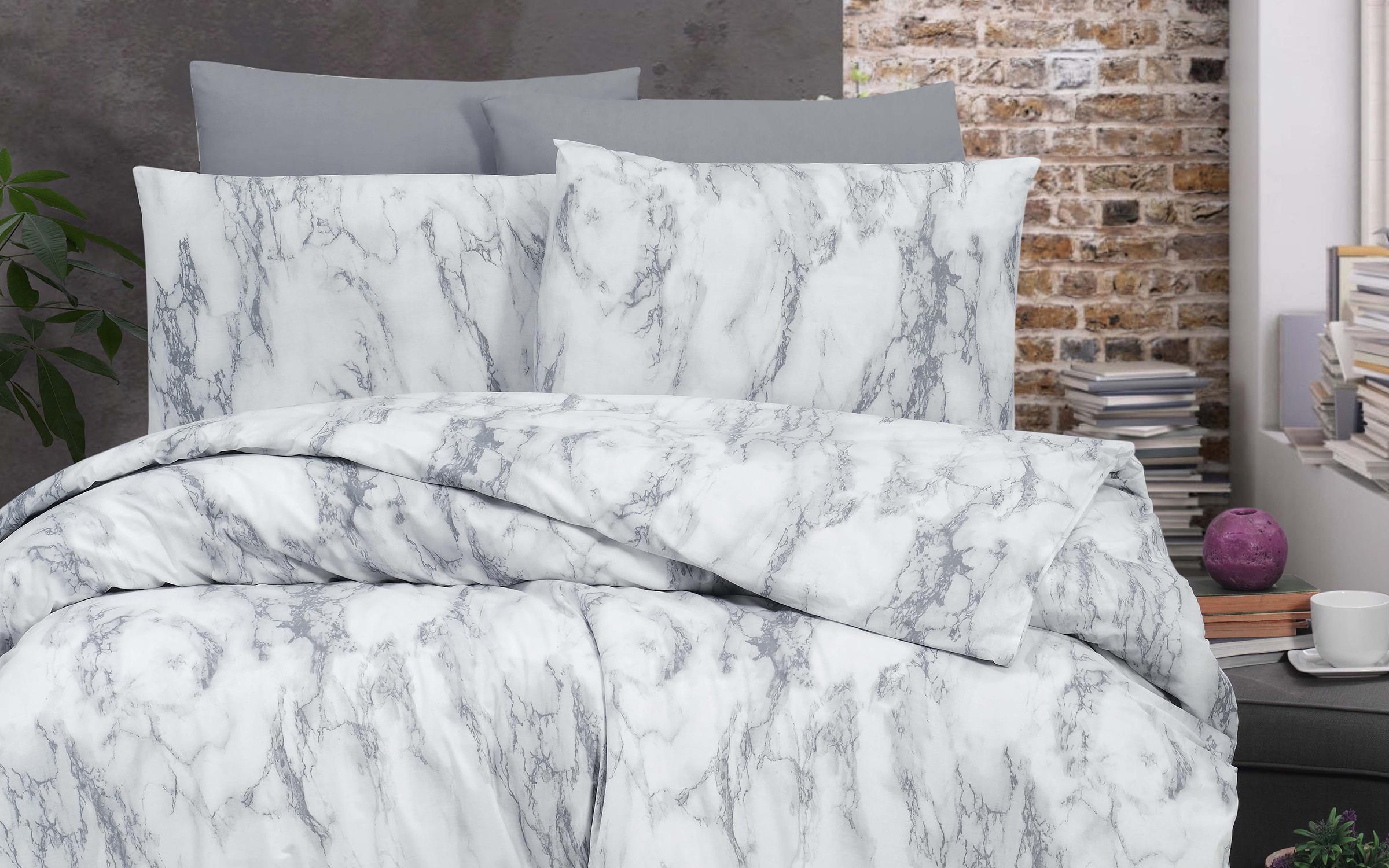 3 parts 200/220 cm; Ranforce 100% Cotton Marble, multicolored  3