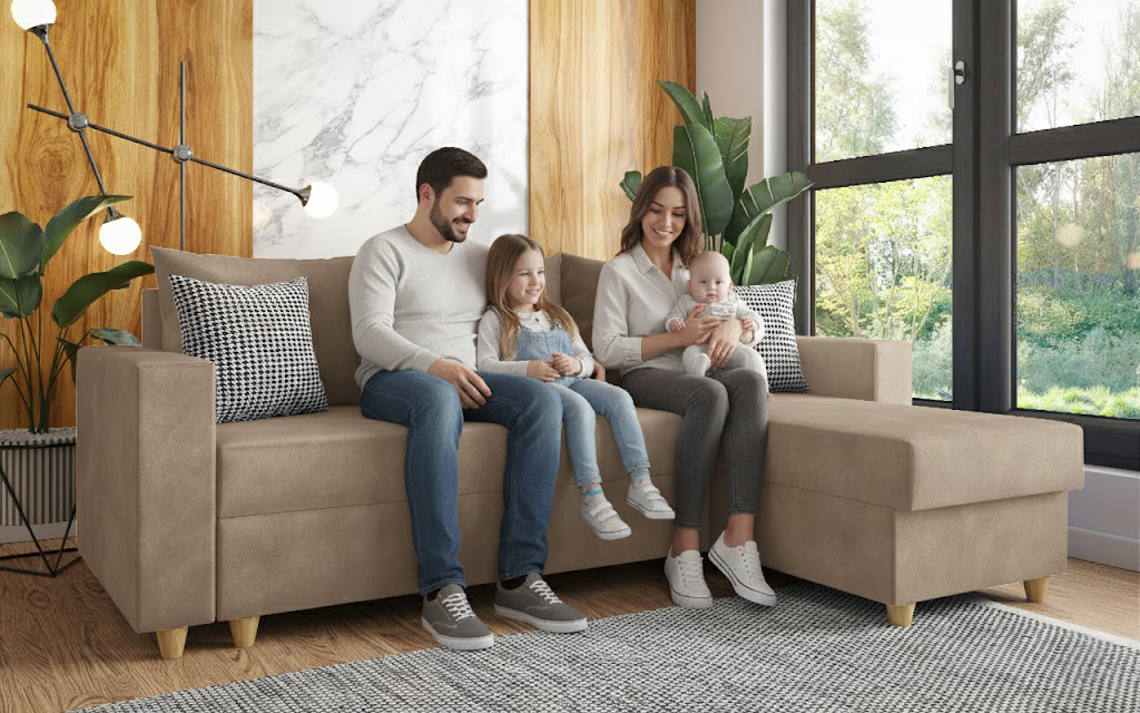 Extendable corner sofa Fabiola, beige  3