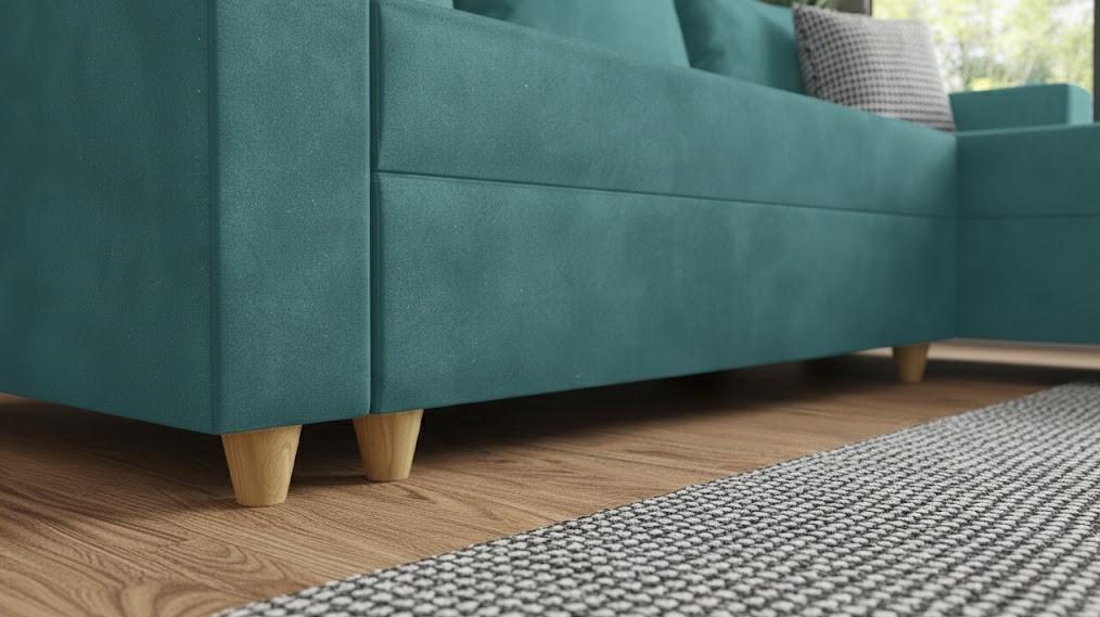 Extendable corner sofa Fabiola, turquoise  10