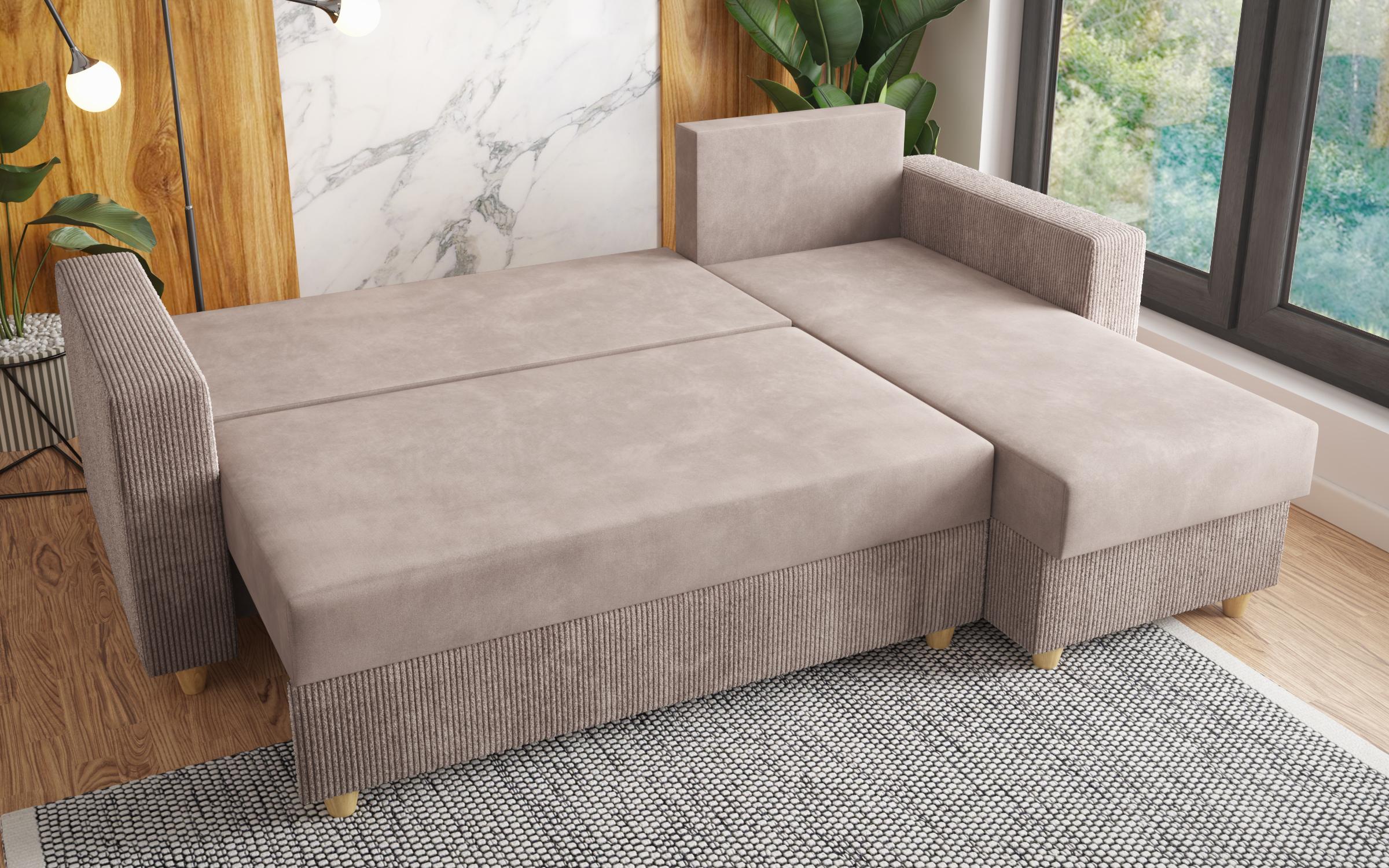 Extendable corner sofa Phoenix, beige  5