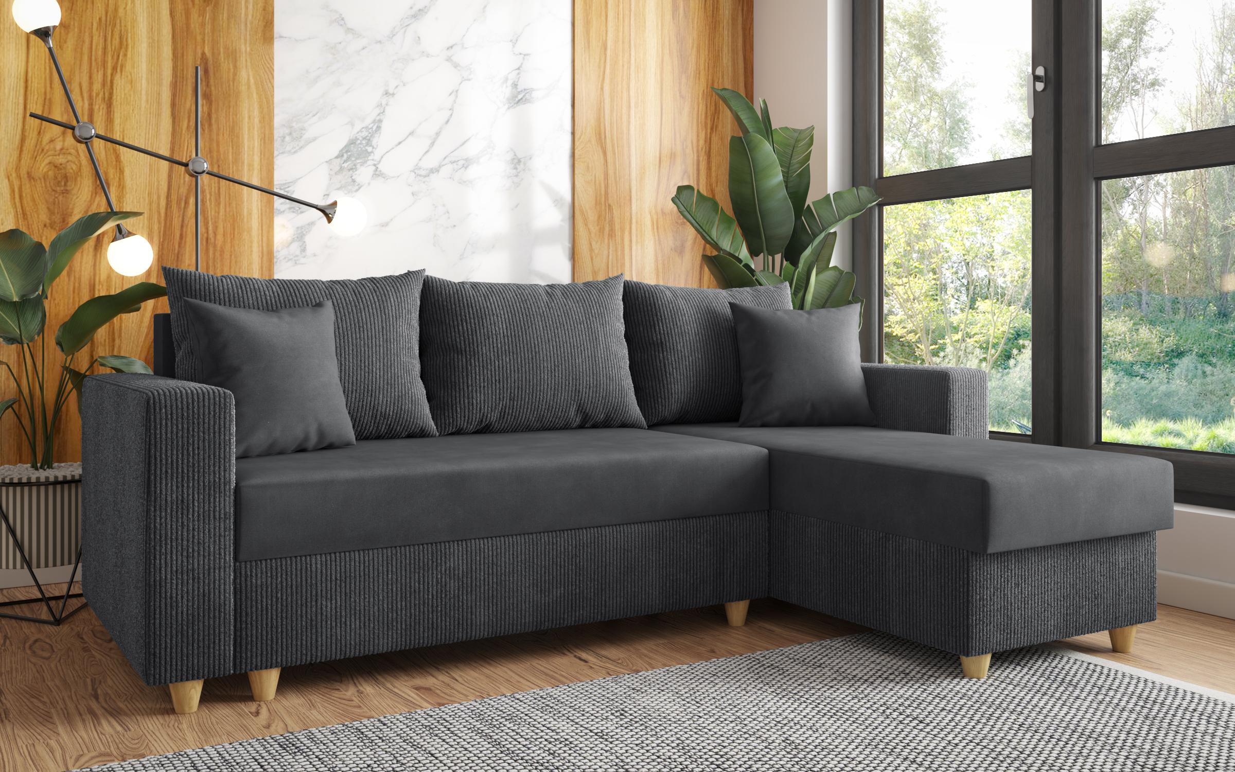 Extendable corner sofa Phoenix, grey  3