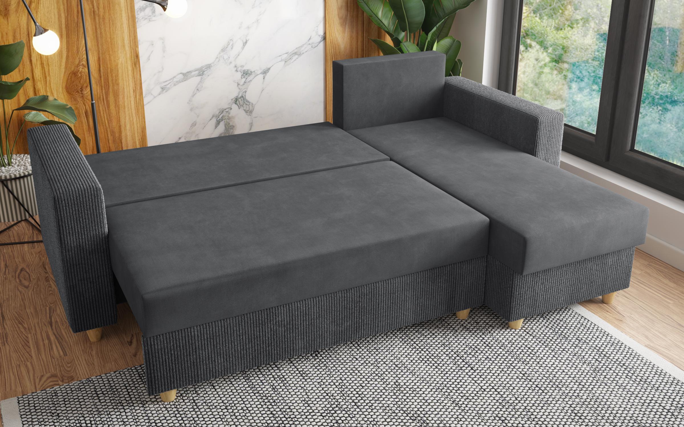 Extendable corner sofa Phoenix, grey  5