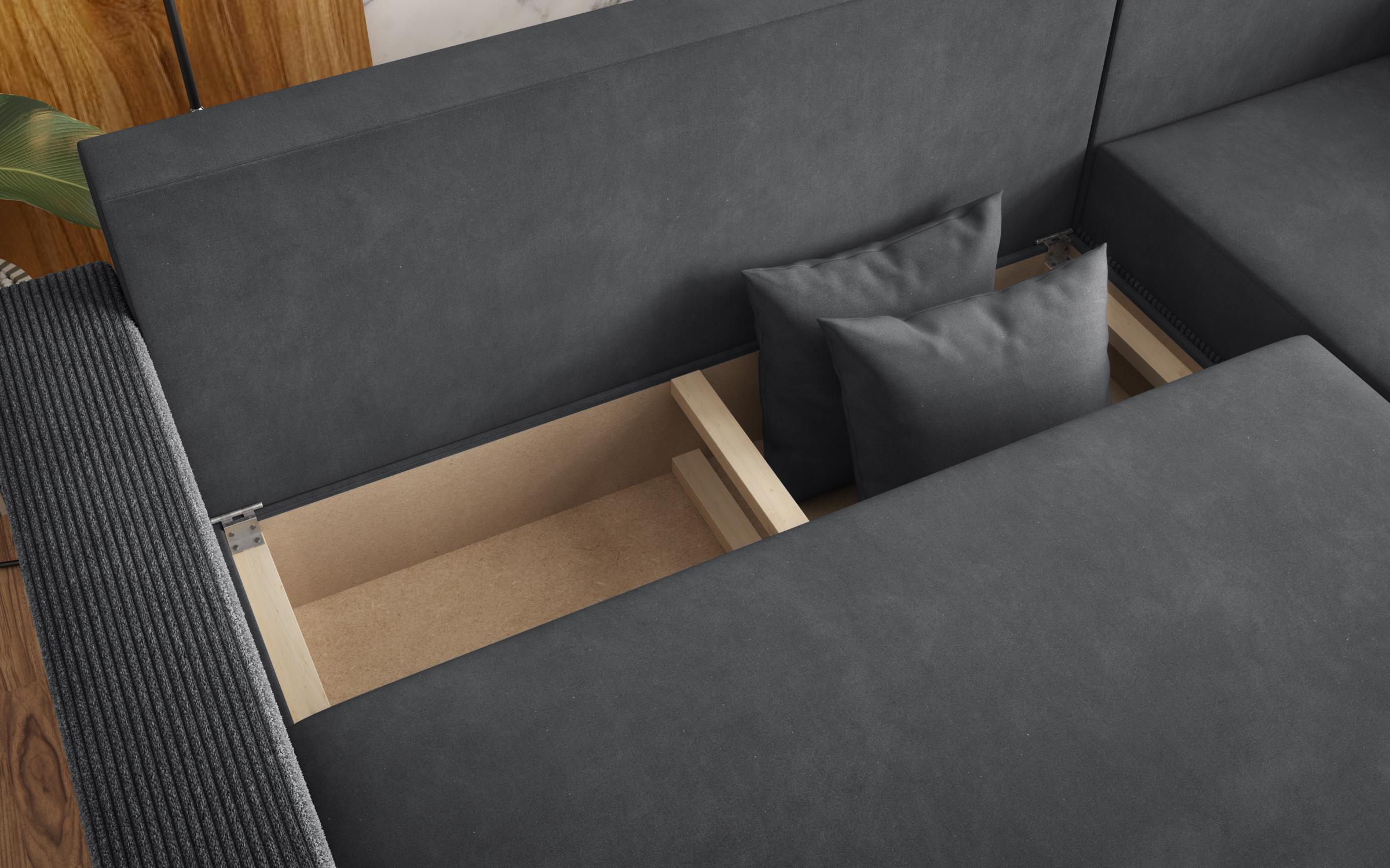 Extendable corner sofa Phoenix, grey  6