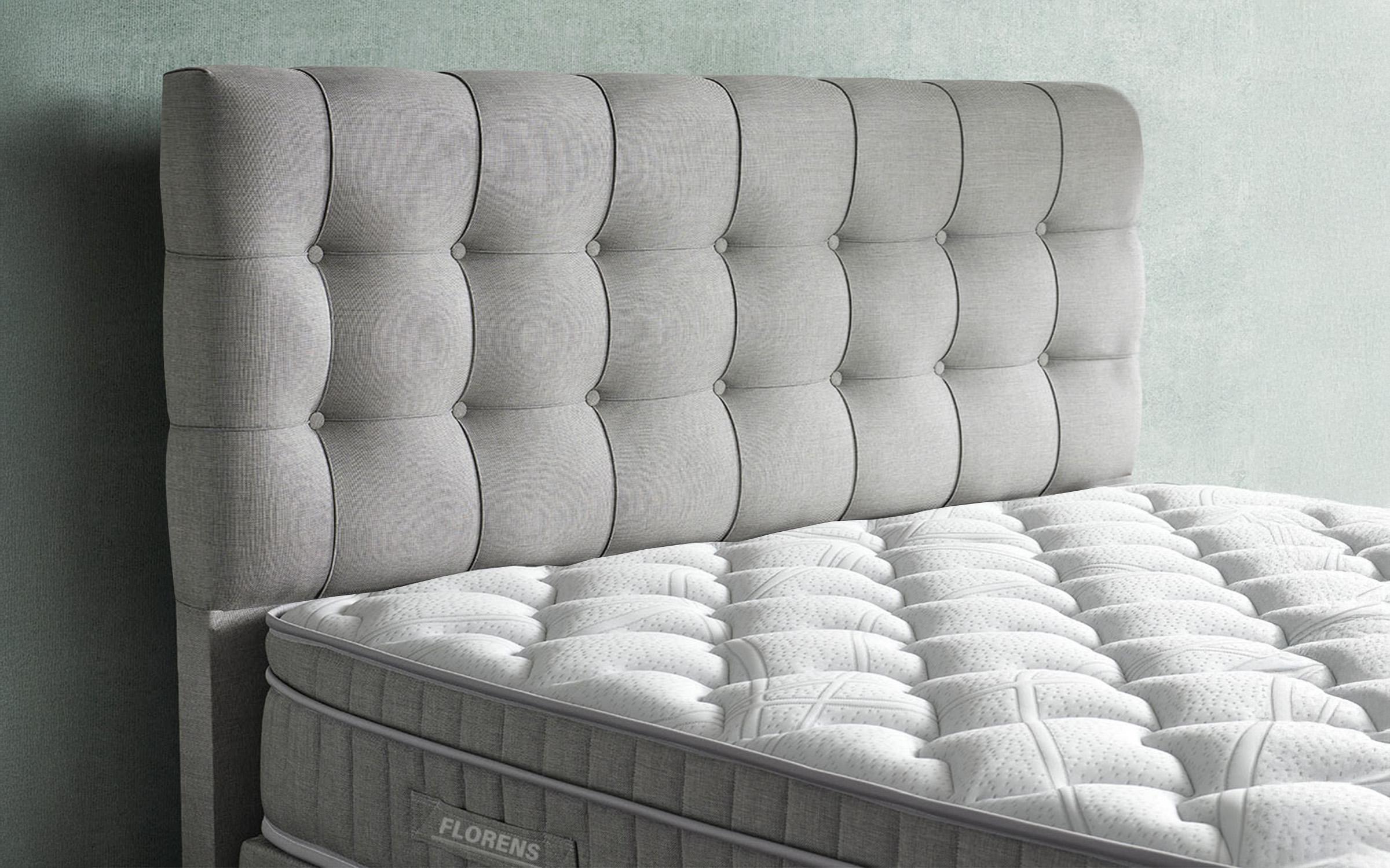 Double bed Box Spring 160/200 Florence + mattress, grey  5