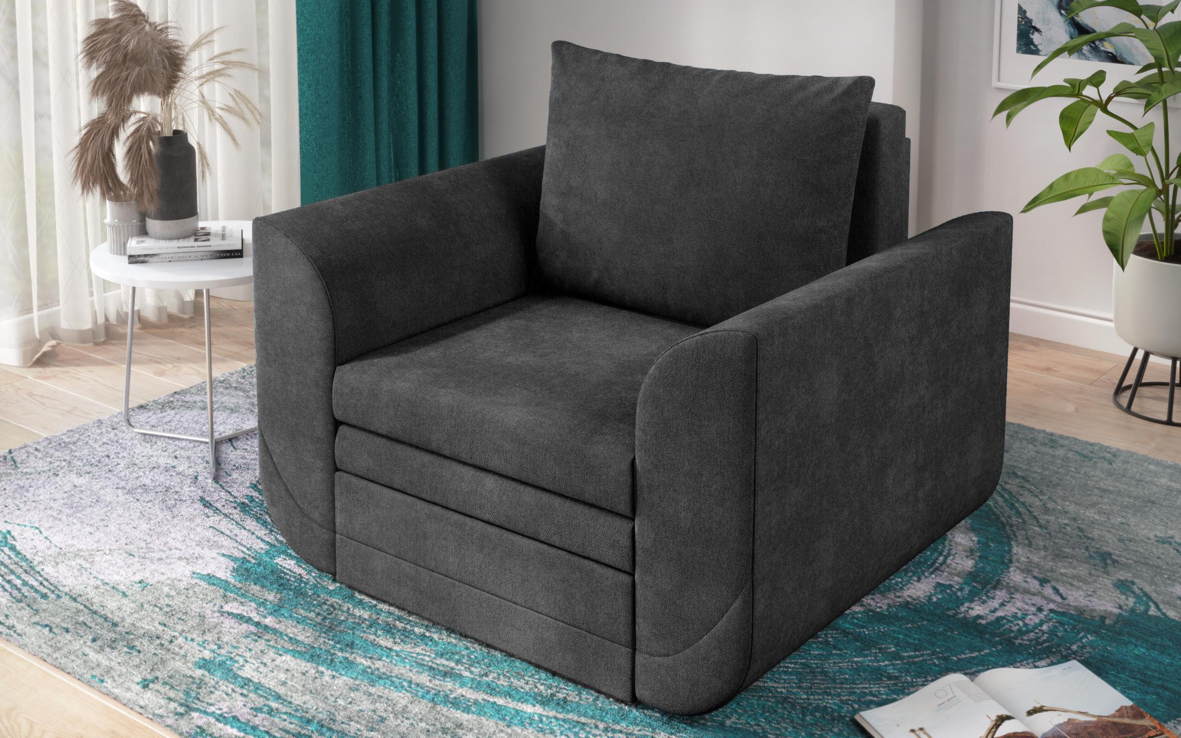 Extendable armchair Modus, grey  4