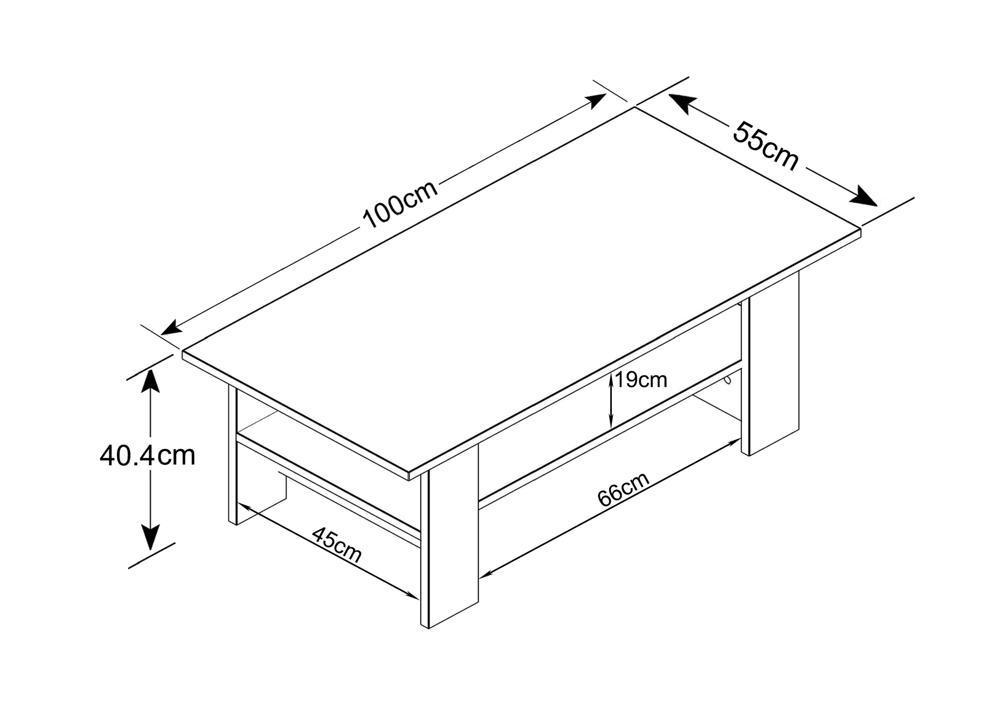 Coffee table Parks, Tobacco oak  2