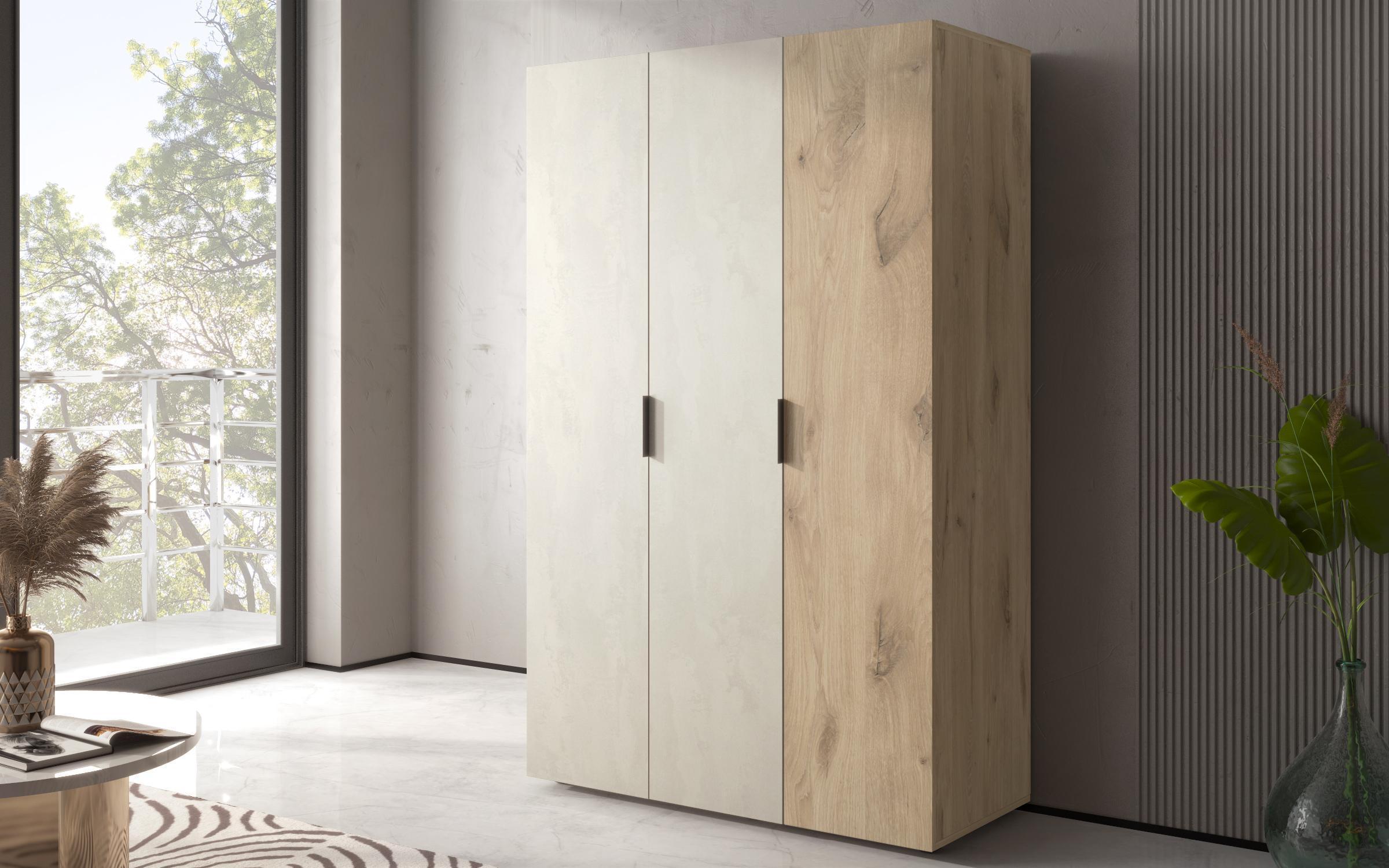 Bedroom set Scandi 1, light Scandinavian oak + Silk  6
